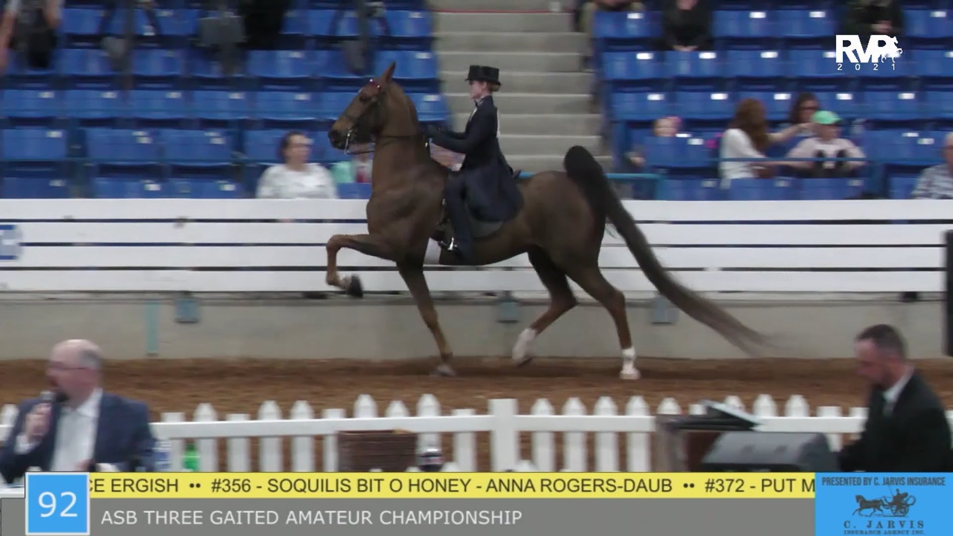 SSSF21 - Class 92 - ASB Three Gaited Amateur Championship