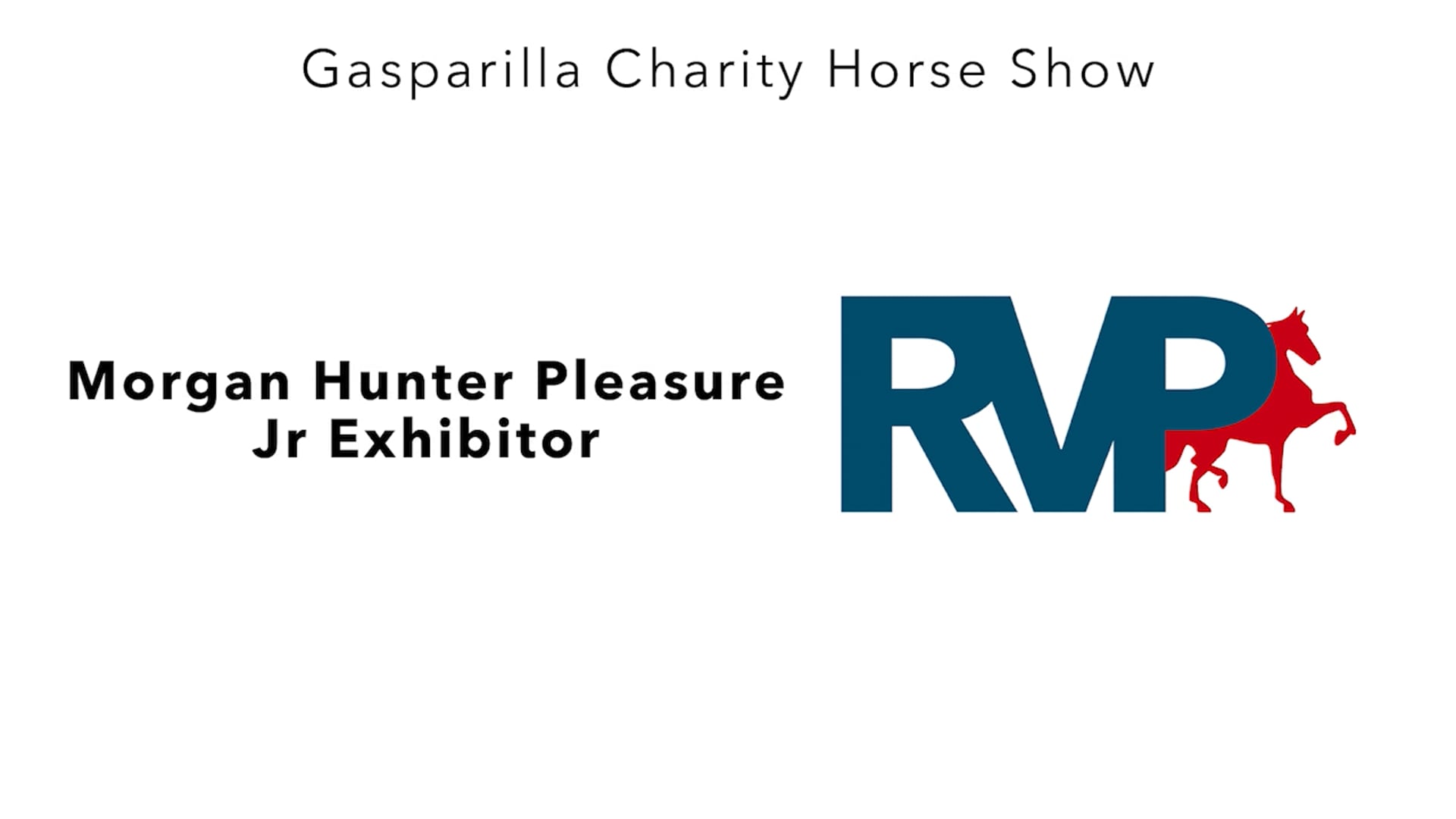 GC25 - Class 69 - Morgan Hunter Pleasure Jr Exhibitor