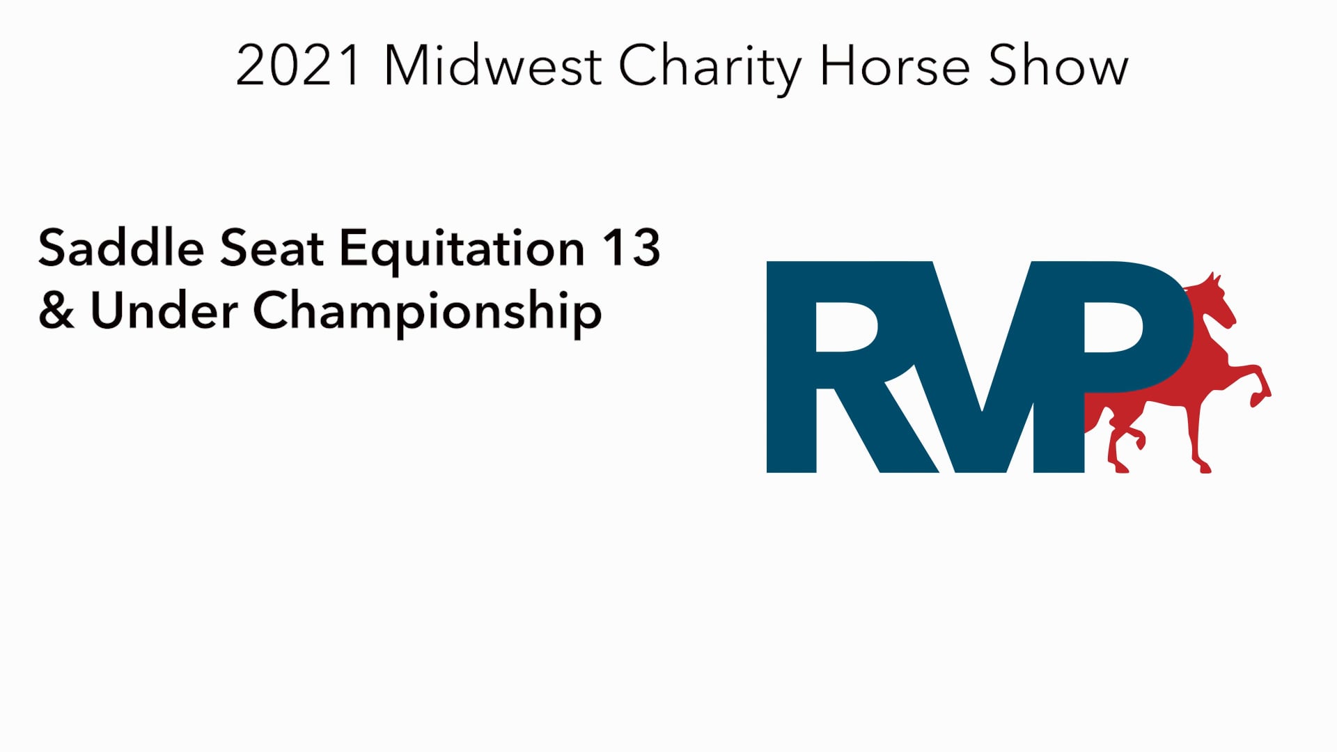 MW21 - Class 177 - Saddle Seat Equitation 13 & Under Championship