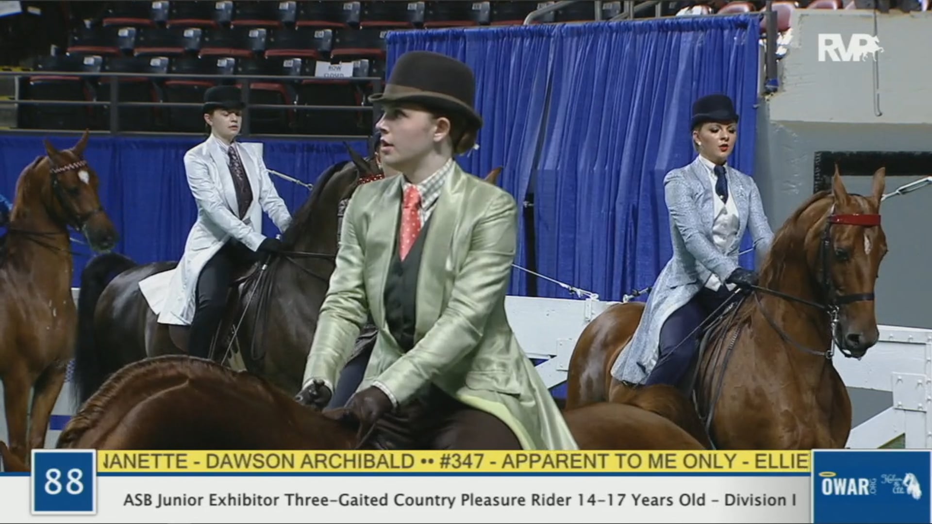 WCHS 2020 Class 88 - ASB Junior Exhibitor Three Gaited Country Pleasure Rider 14-17 Years Old - Division I