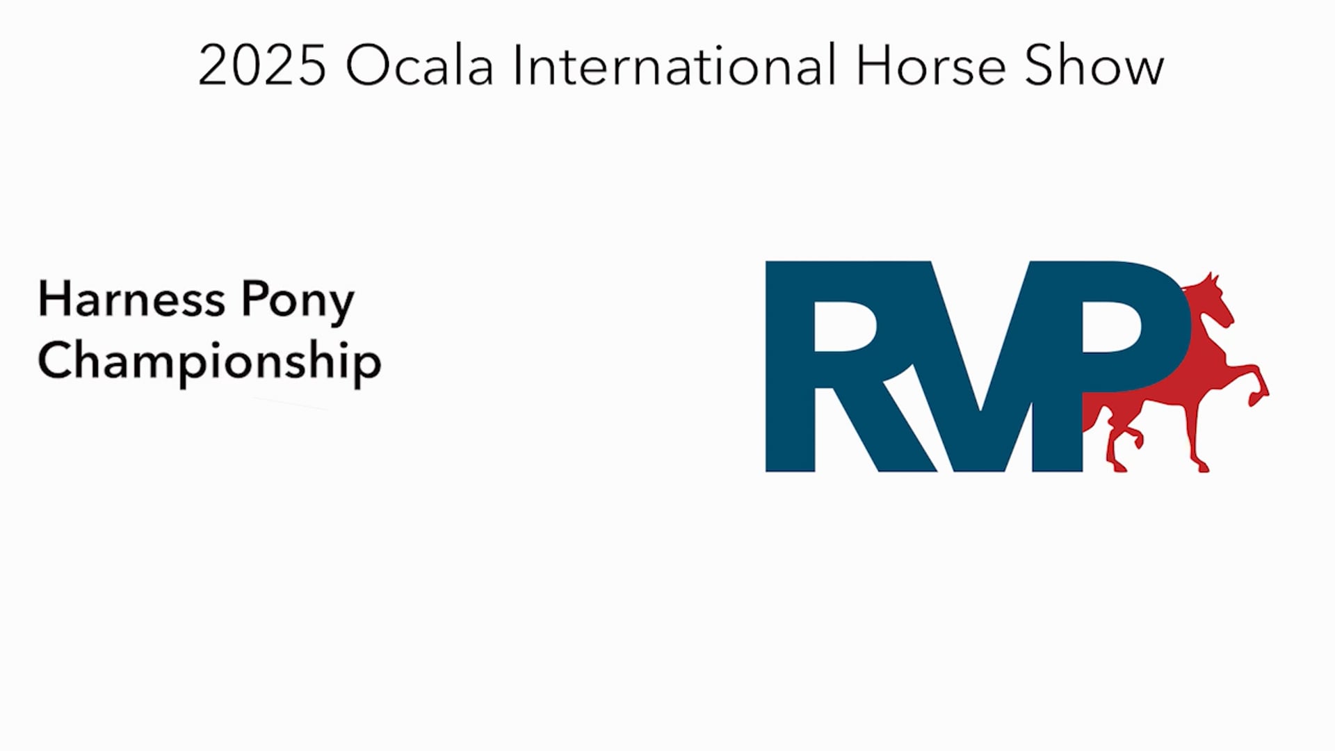 OI25 - Class 138 - Harness Pony Championship