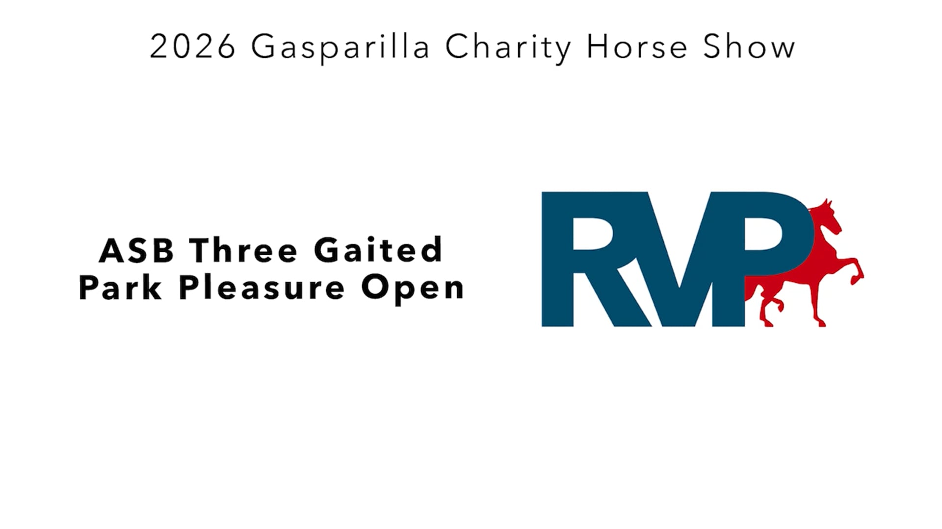 GC26 - Class 15 - ASB Three Gaited Park Pleasure Open