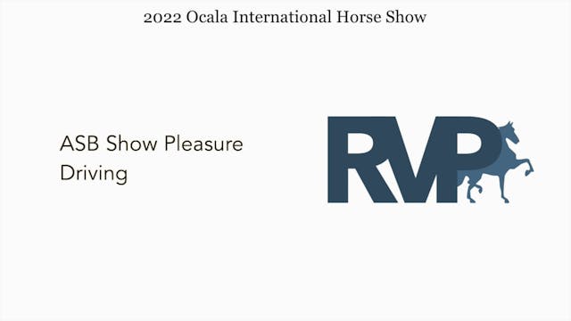 OIHS - Class 84 - ASB Show Pleasure D...