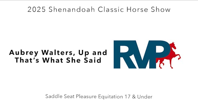 SC25 - Class 10 - Aubrey Walters, Up ...