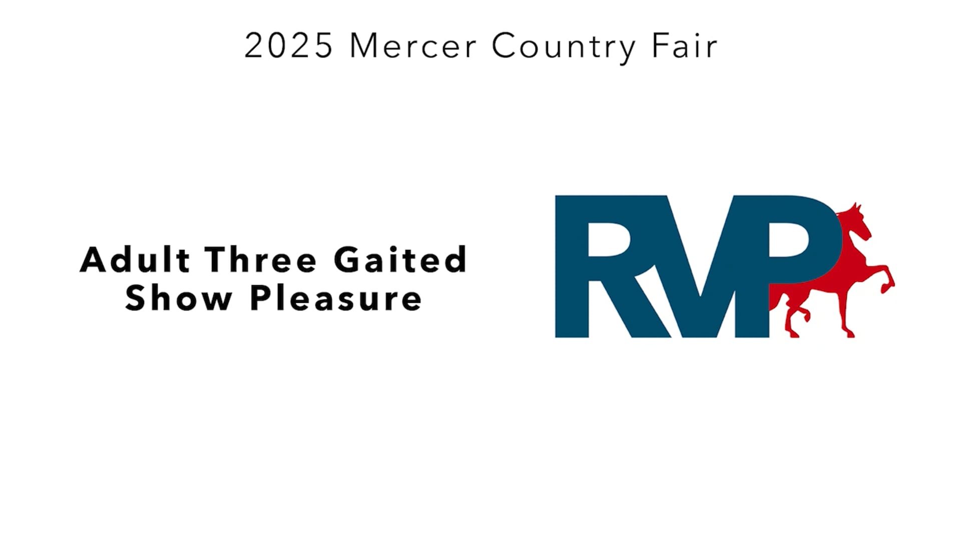 MCF25 - Class 38 - Adult Three Gaited Show Pleasure