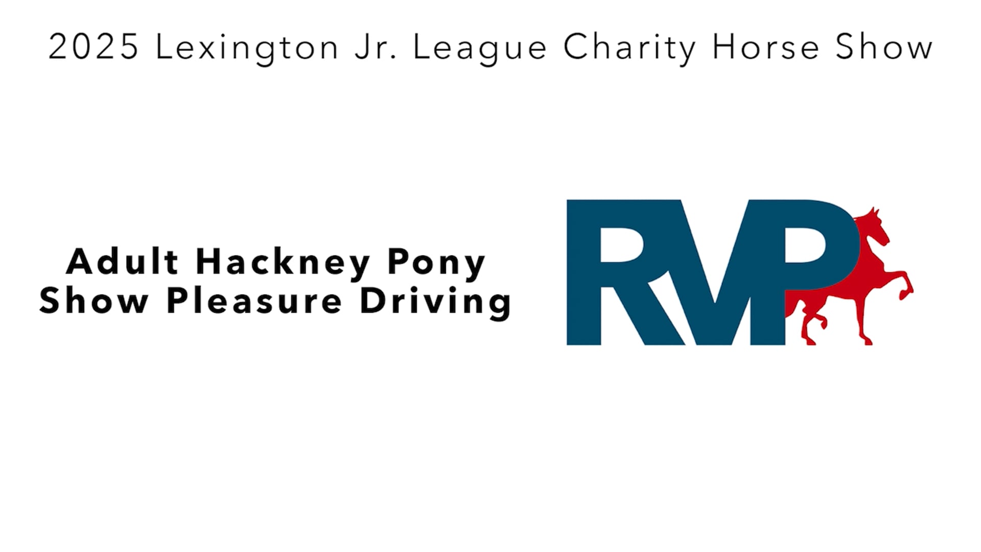 LJL25 - Class 61 - Adult Hackney Pony Show Pleasure Driving