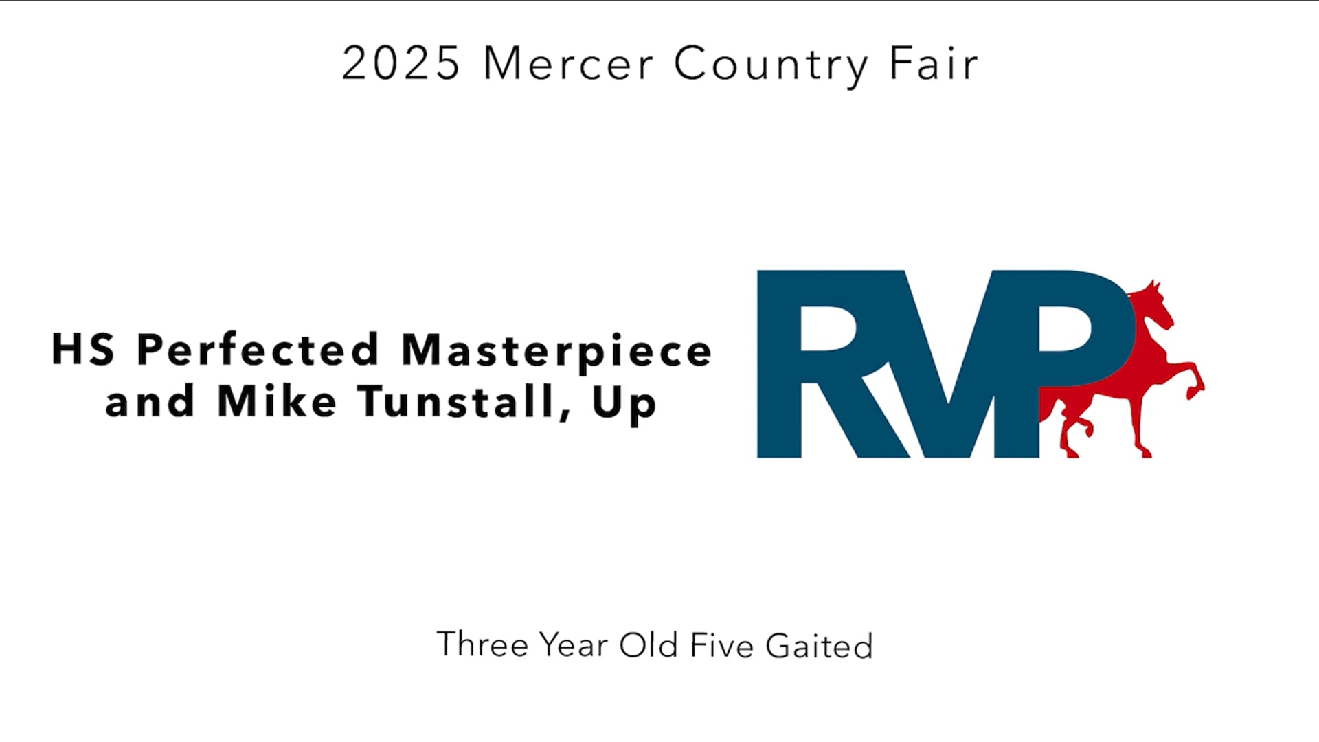 MCF25 - Class 46 - HS Perfected Masterpiece and Mike Tunstall, Up