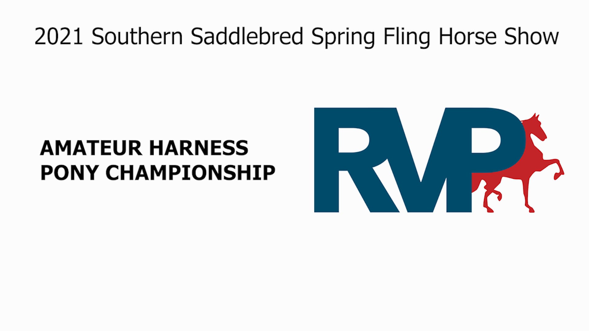 SSSF21 - Class 74 - Amateur Harness Pony Championship