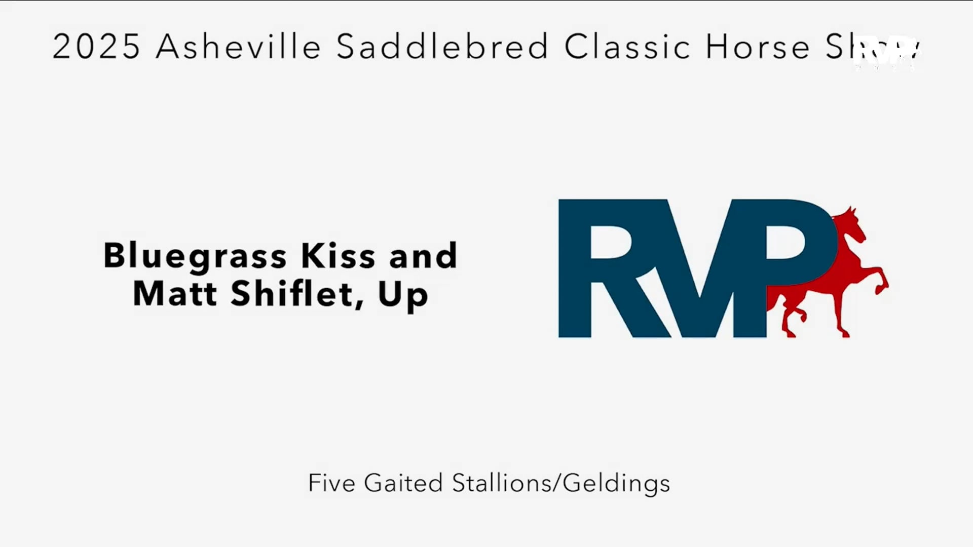 2025 Asheville Saddlebred Classic - Thursday - Morning 