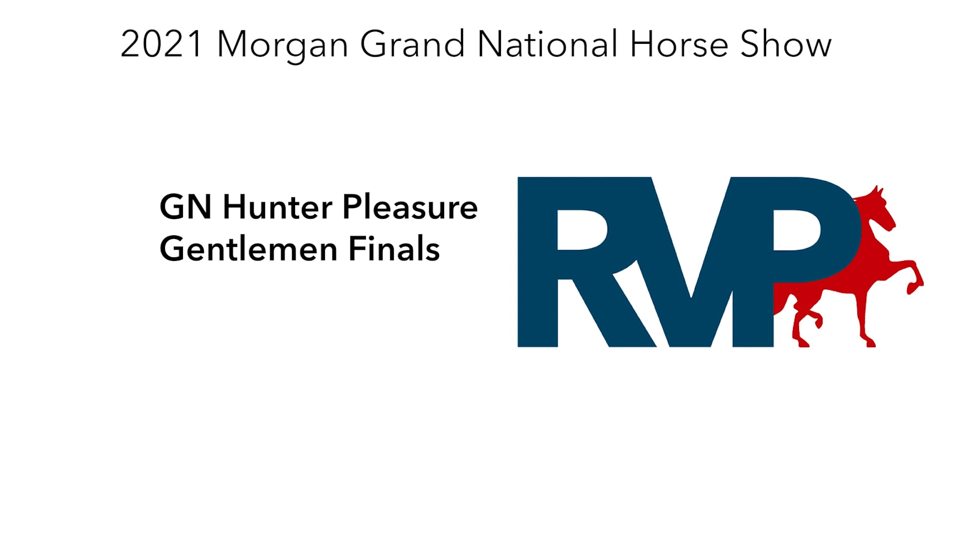 MGN21 - Class 168 - GN Hunter Pleasure Gentlemen Finals