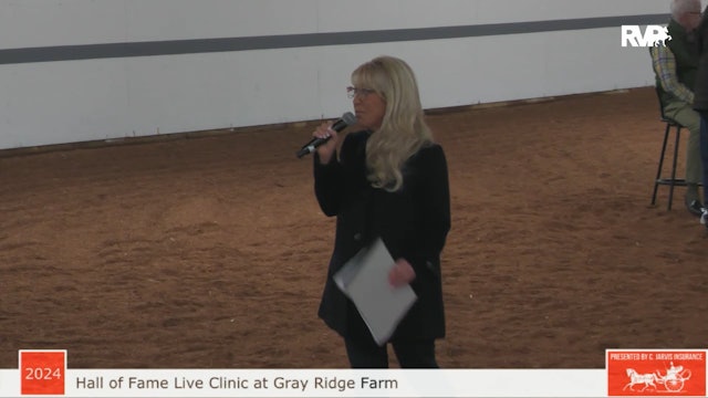 UPHA Hall of Fame Live Clinic at Grey Ridge Farm before lunch