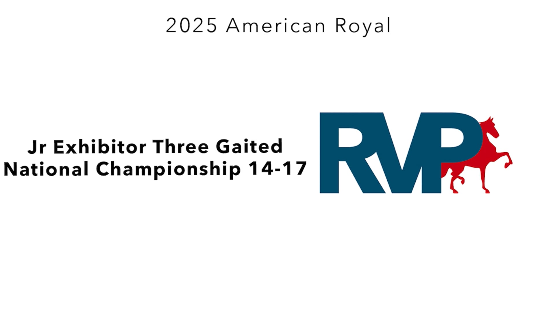 KC25 - Class 179 - Jr Exhibitor Three Gaited National Championship 14-17