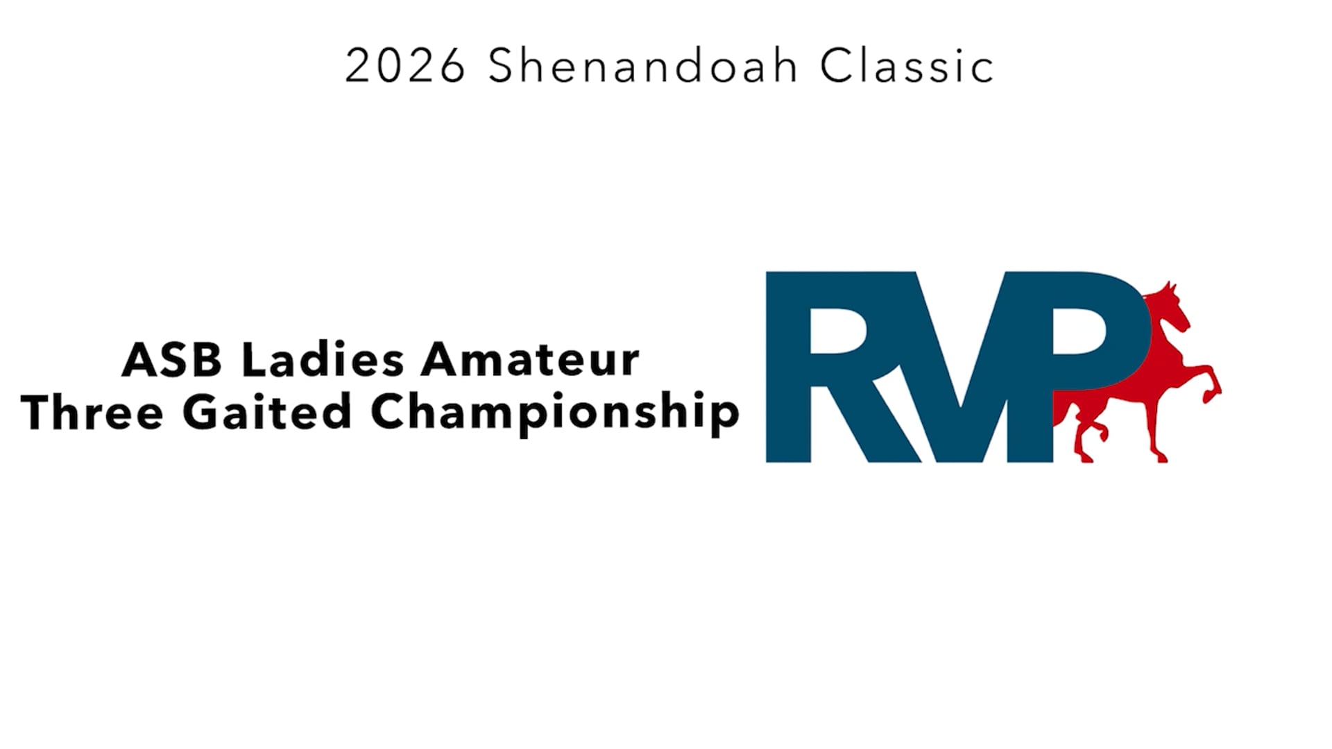 SC26 - Class 94 - ASB Ladies Amateur Three Gaited Championship