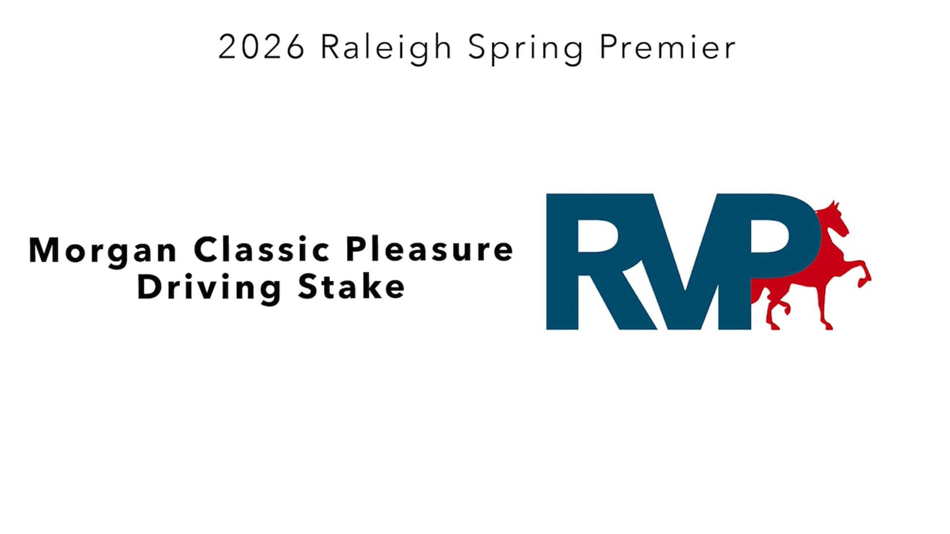 RSP26 - Class 68 - Morgan Classic Pleasure Driving Stake