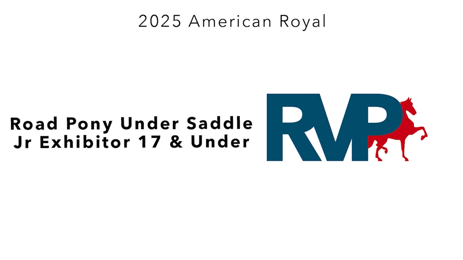 KC25 - Class 96 - Road Pony Under Saddle Jr Exhibitor 17 & Under