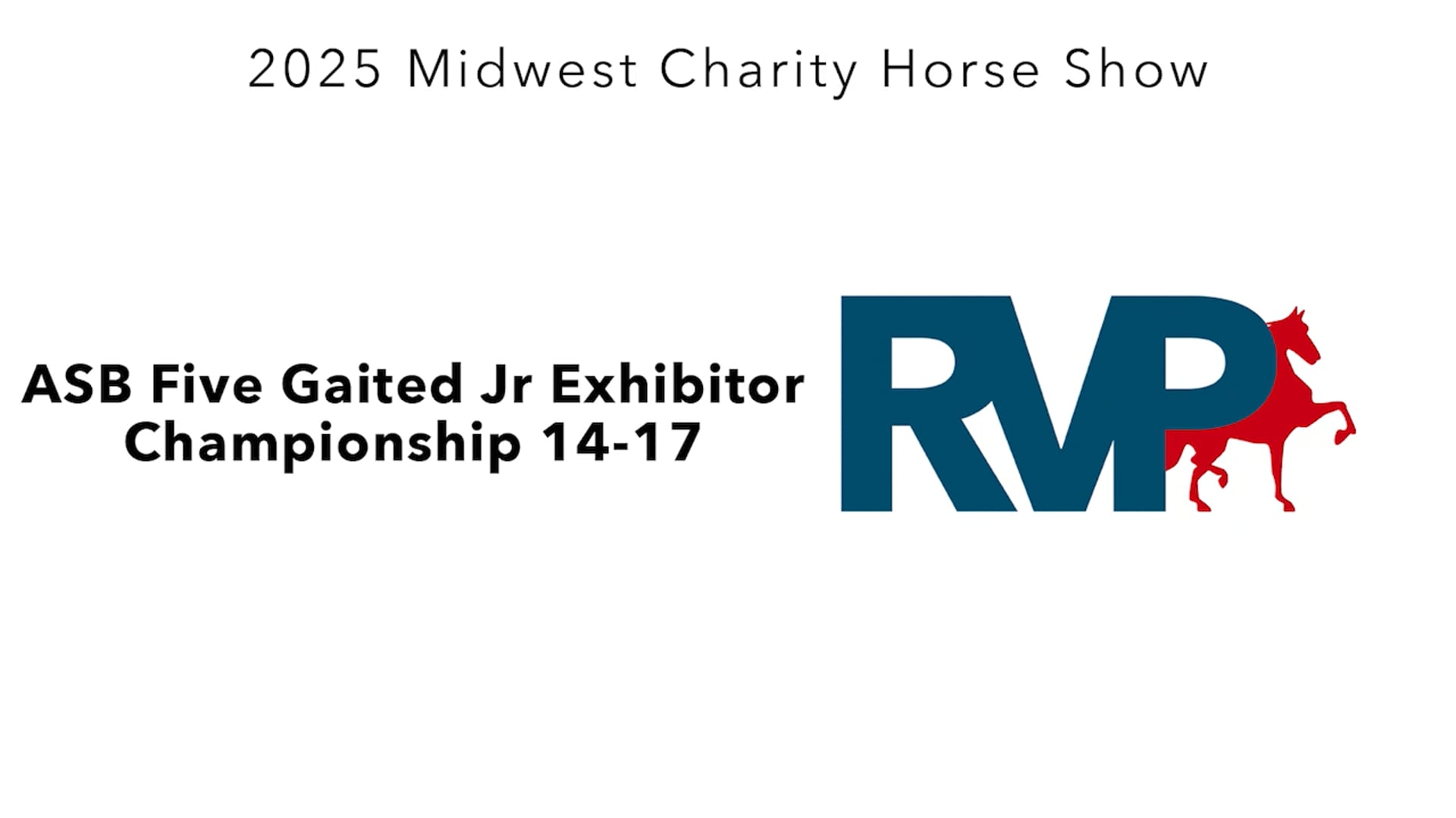 MW25 - Class 225 - ASB FIve Gaited Jr Exhibitor Championship 14-17