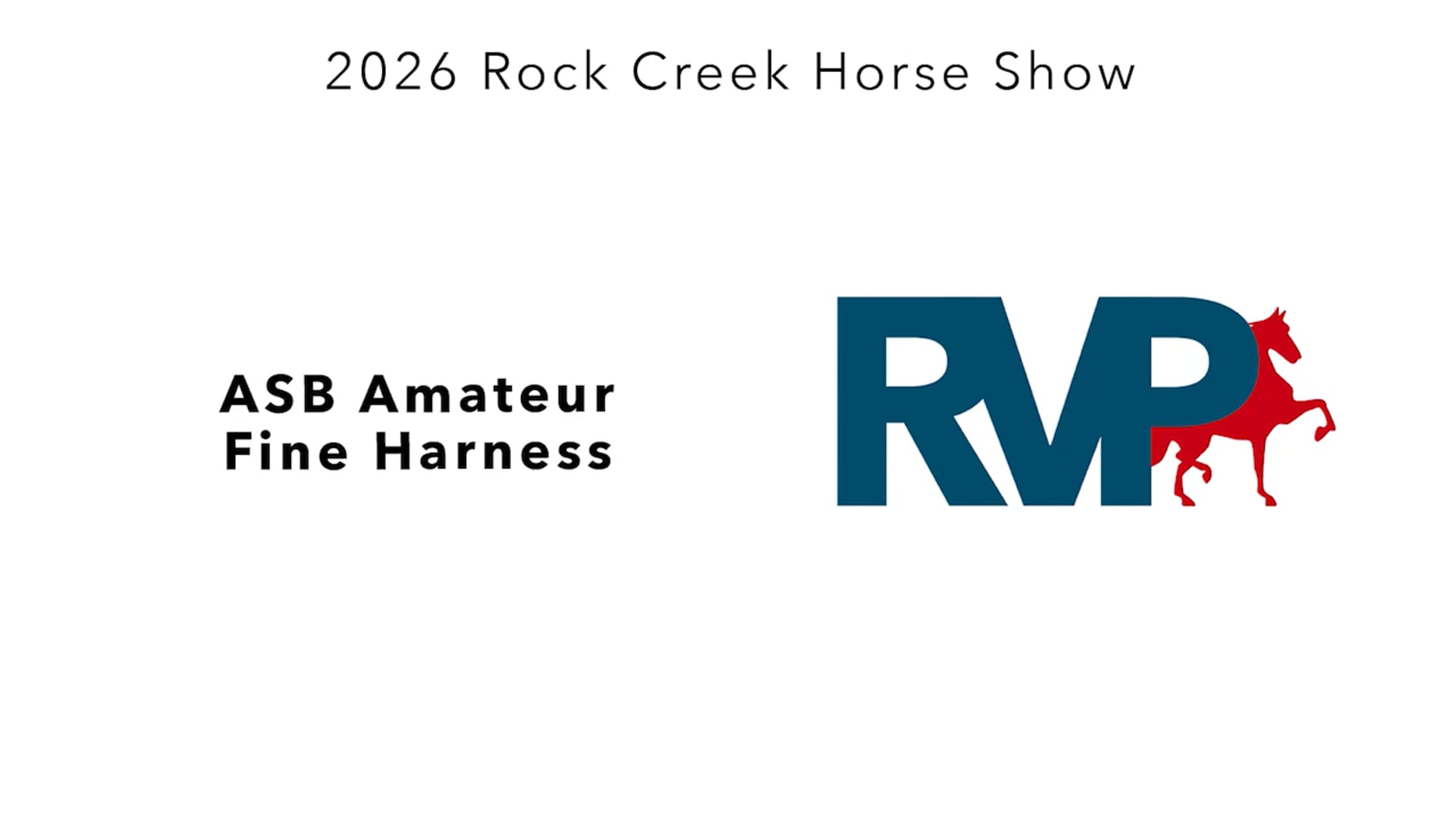 RC26 - Class 1 - ASB Amateur Fine Harness