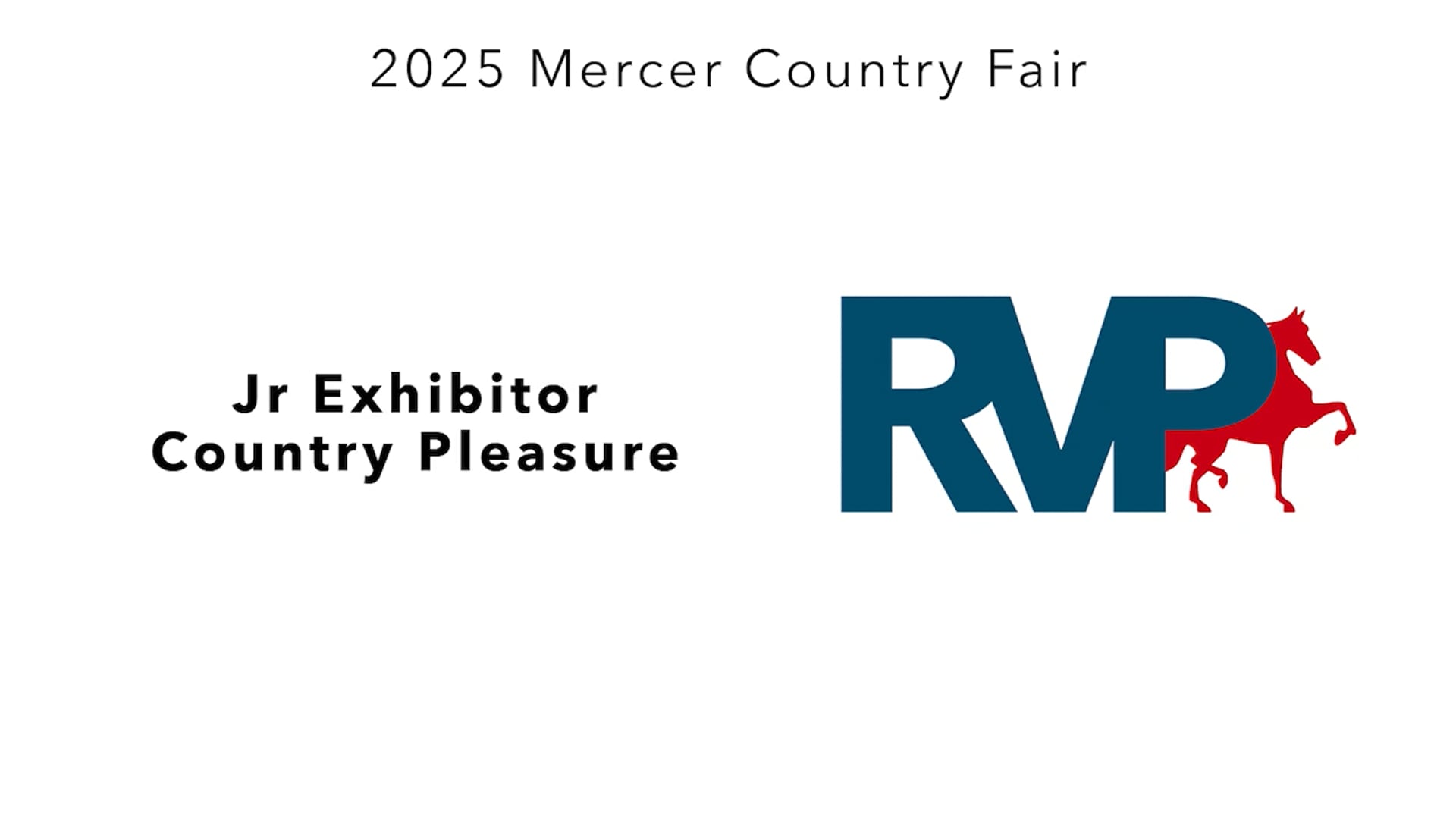 MCF25 - Class 1 - Jr Exhibitor Country Pleasure