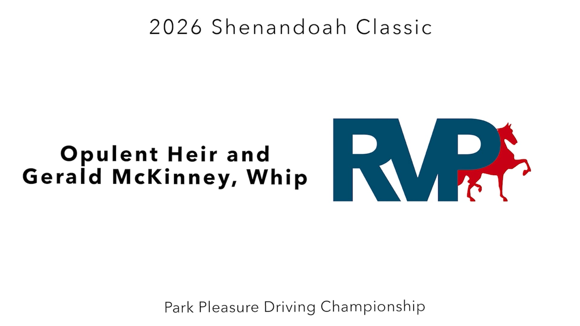 SC26 - Class 110 - Opulent Heir and Gerald McKinney, Whip