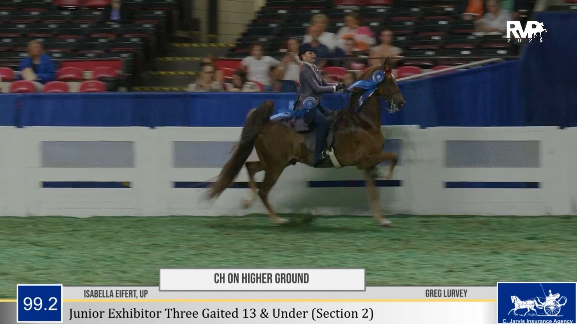 WCHS25 - Class 99.2 - CH On Higher Ground and Isabella Eifert, Up