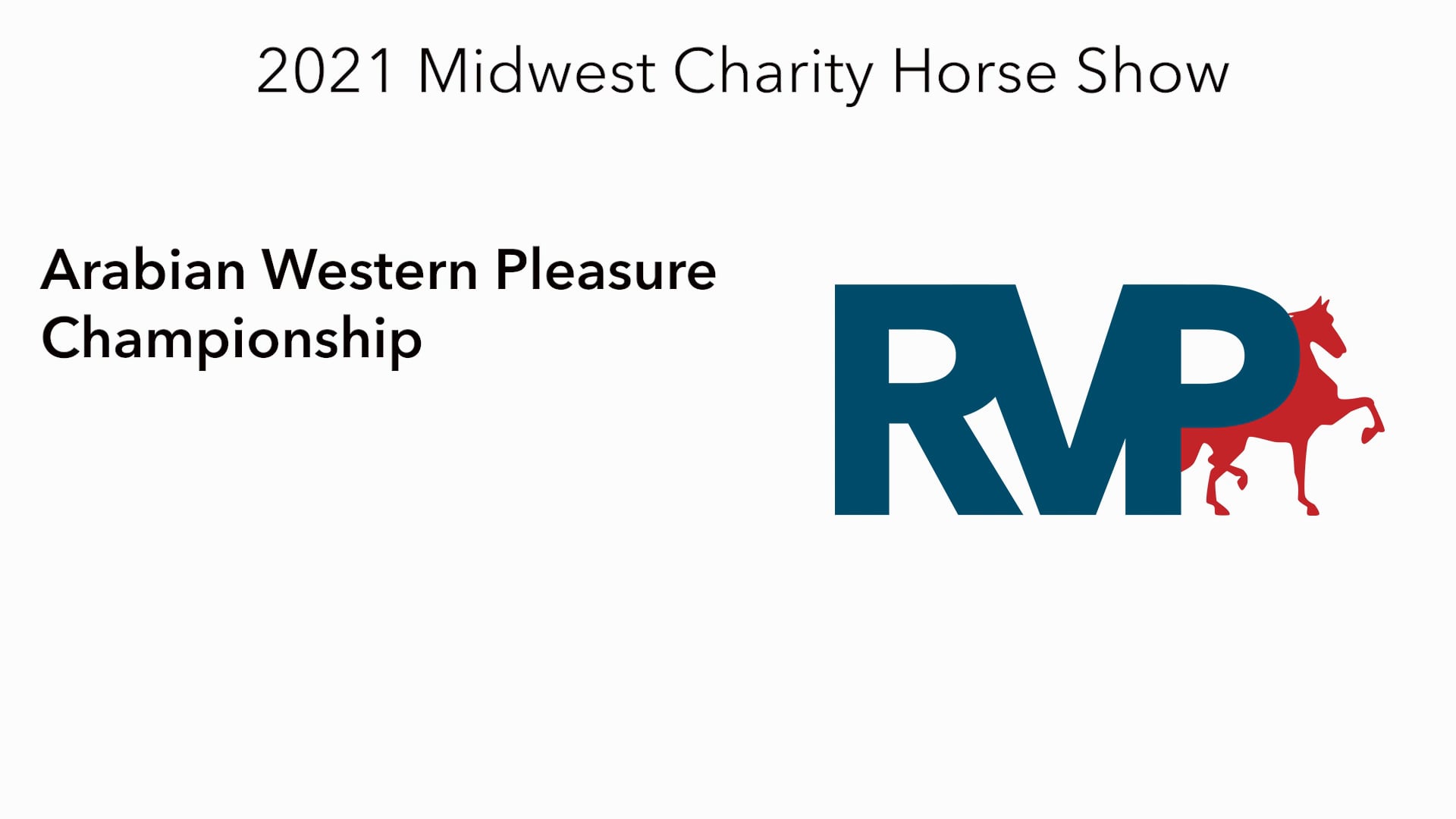 MW21 - Class 176 - Arabian Western Pleasure Championship
