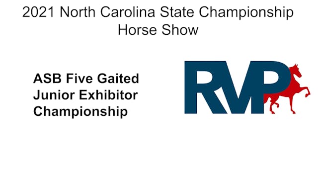 NCSC21 - Class 134 - ASB Five Gaited ...