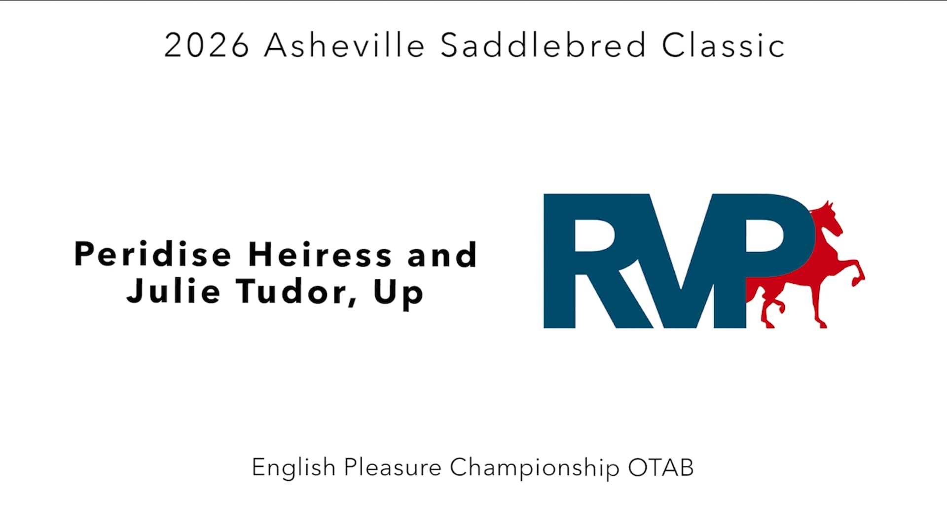 ASC26 - Class 87 - Peridise Heiress and Julie Tudor, Up