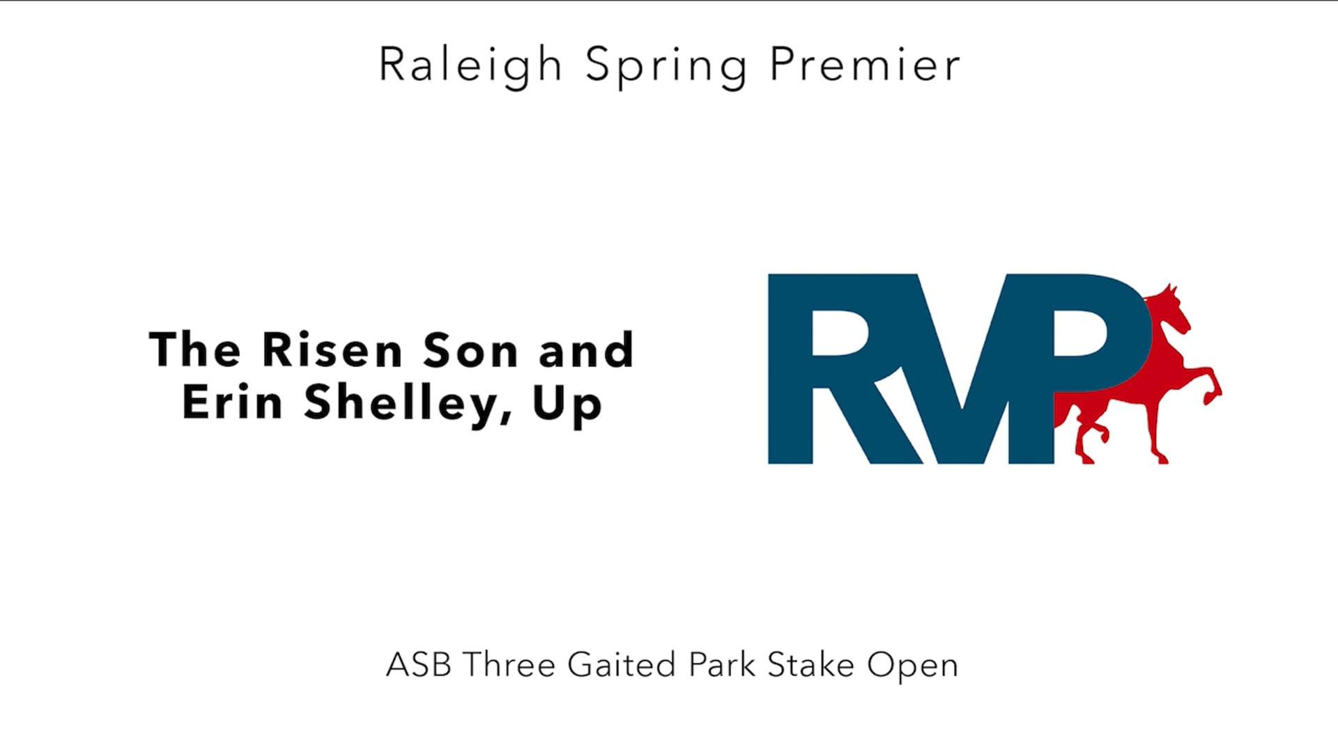 RSP25 - Class 124 - The Risen Son and Erin Shelley, Up