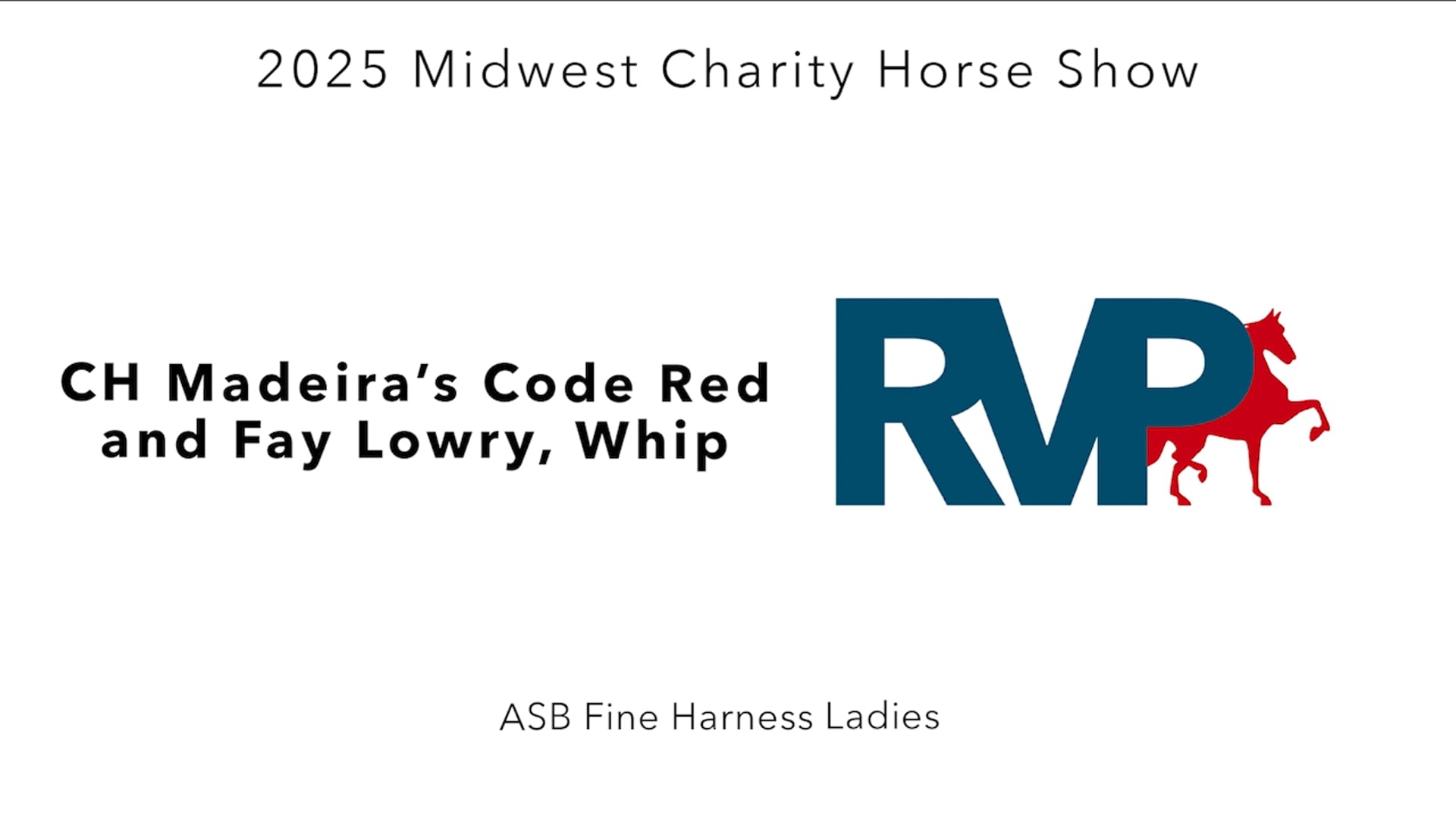 MW25 - Class 26 - CH Madeira's Code Red and Fay Lowry, Whip