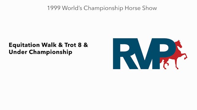 1999 WCHS - Class 173 Equitation Walk...