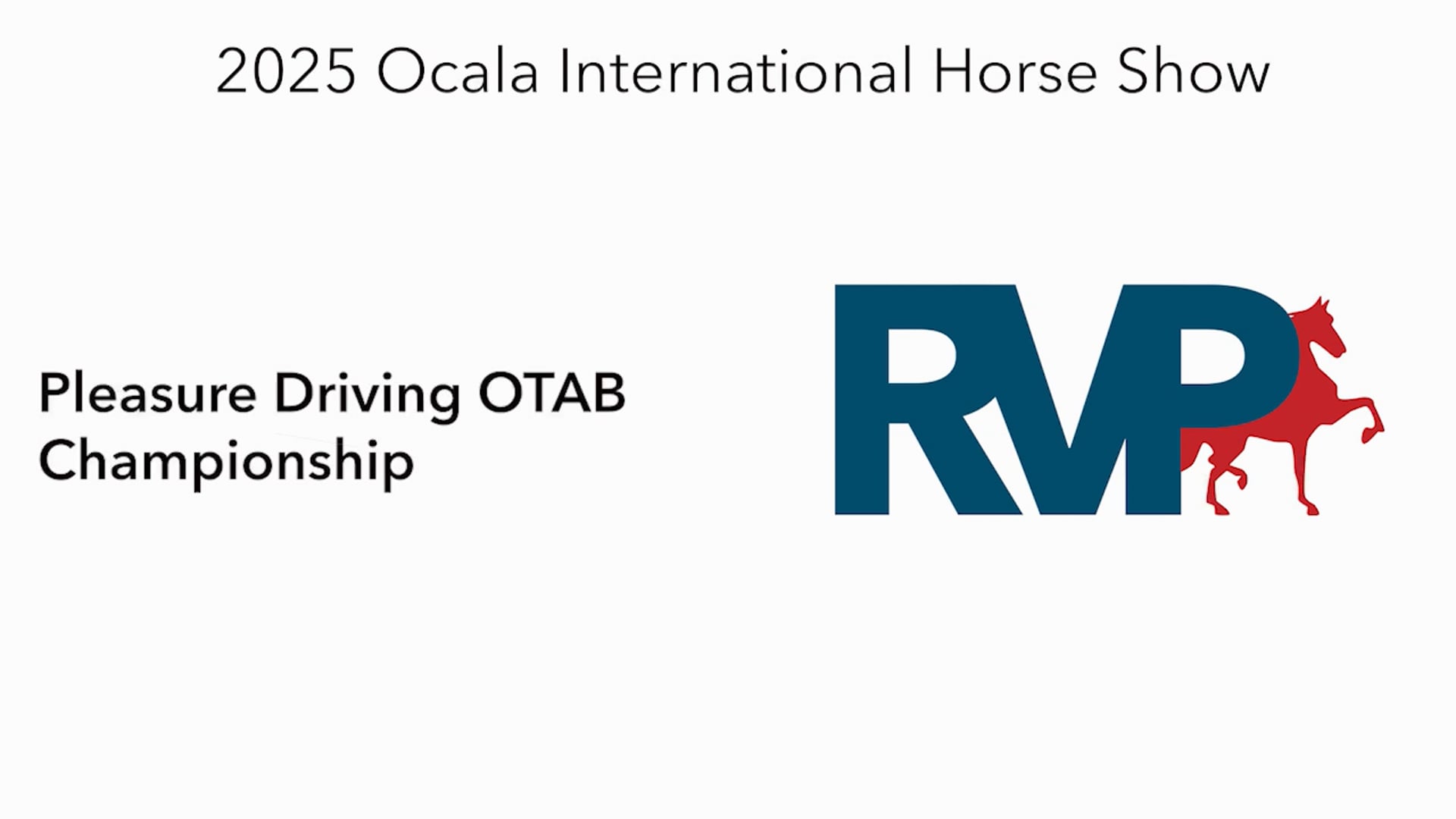 OI25 - Class 125 -  Pleasure Driving OTAB Championship