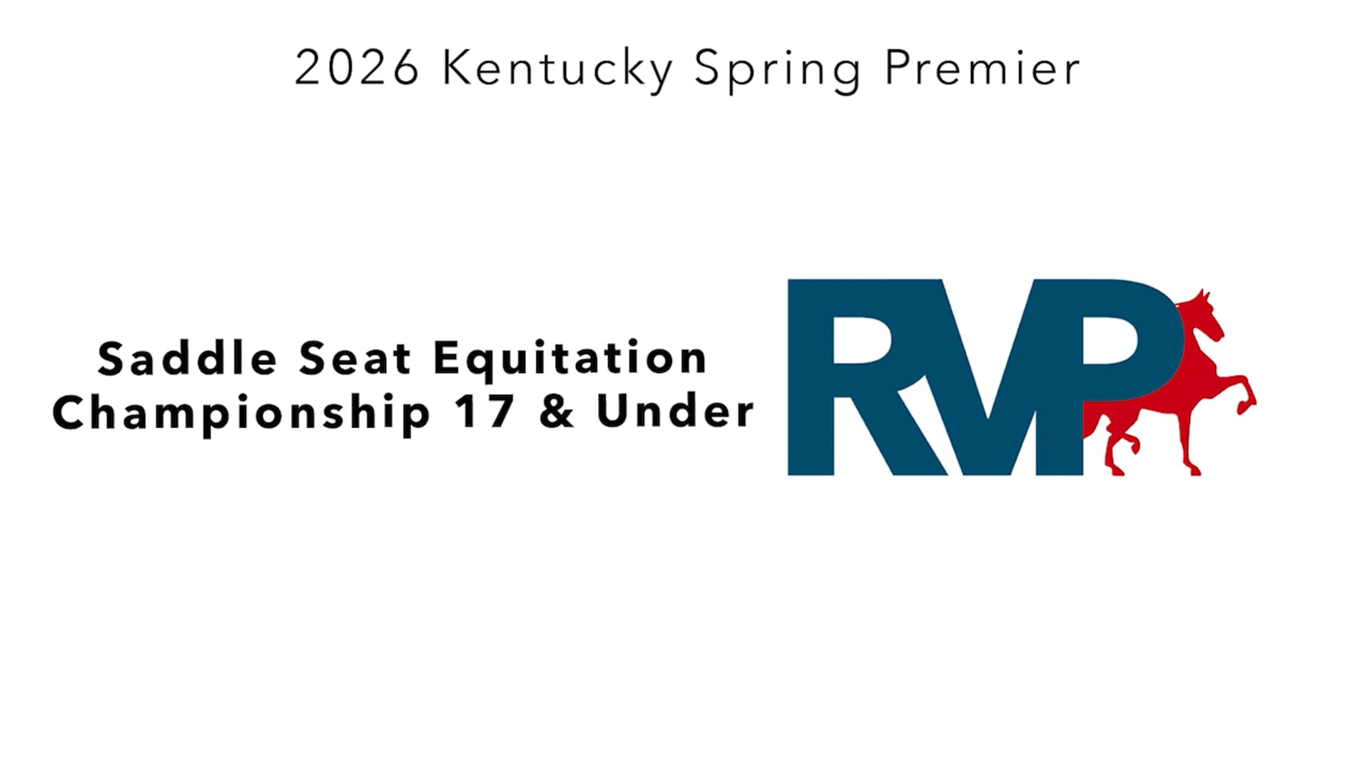 KYSP26 - Class 97 - Saddle Seat Equitation Championship 17 & Under