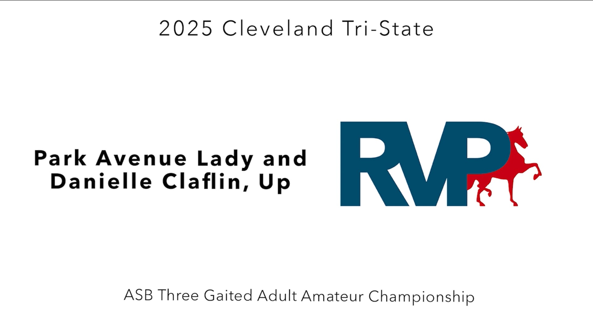 CTS25 - Class 154 - Park Avenue Lady and Danielle Claflin, Up