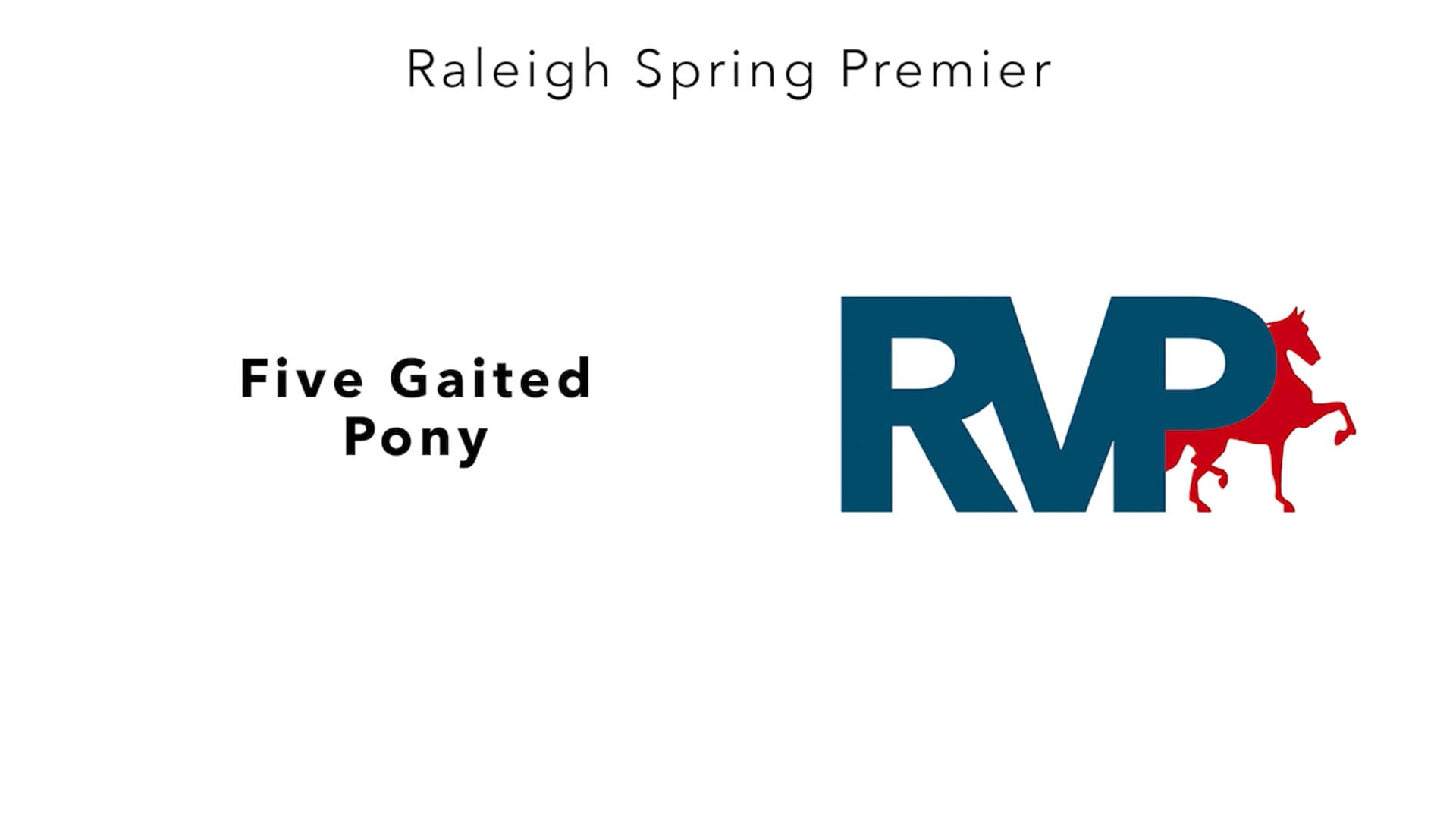 RSP25 - Class 50 - Five Gaited Pony