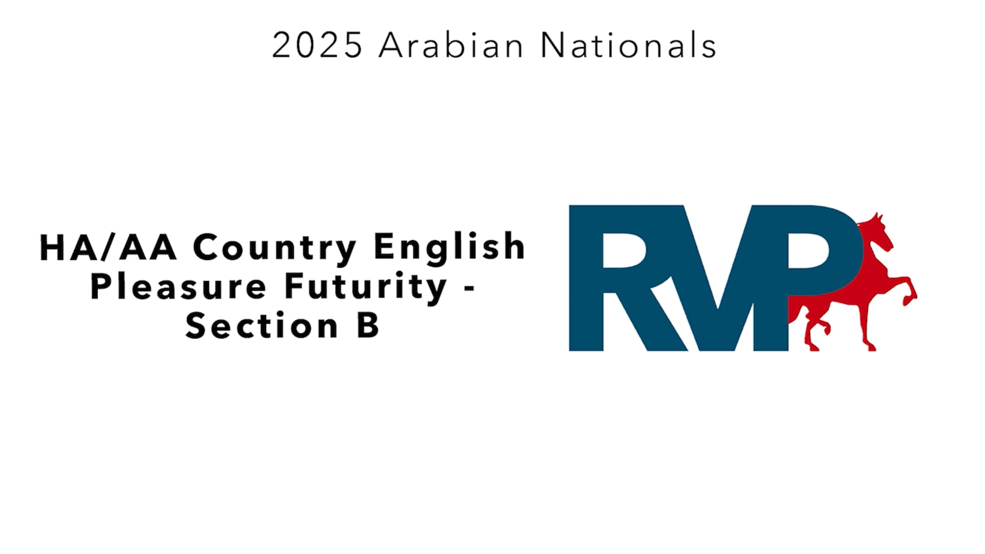 AN25 - Class 1061b - HA-AA Country English Pleasure Futurity - Section B