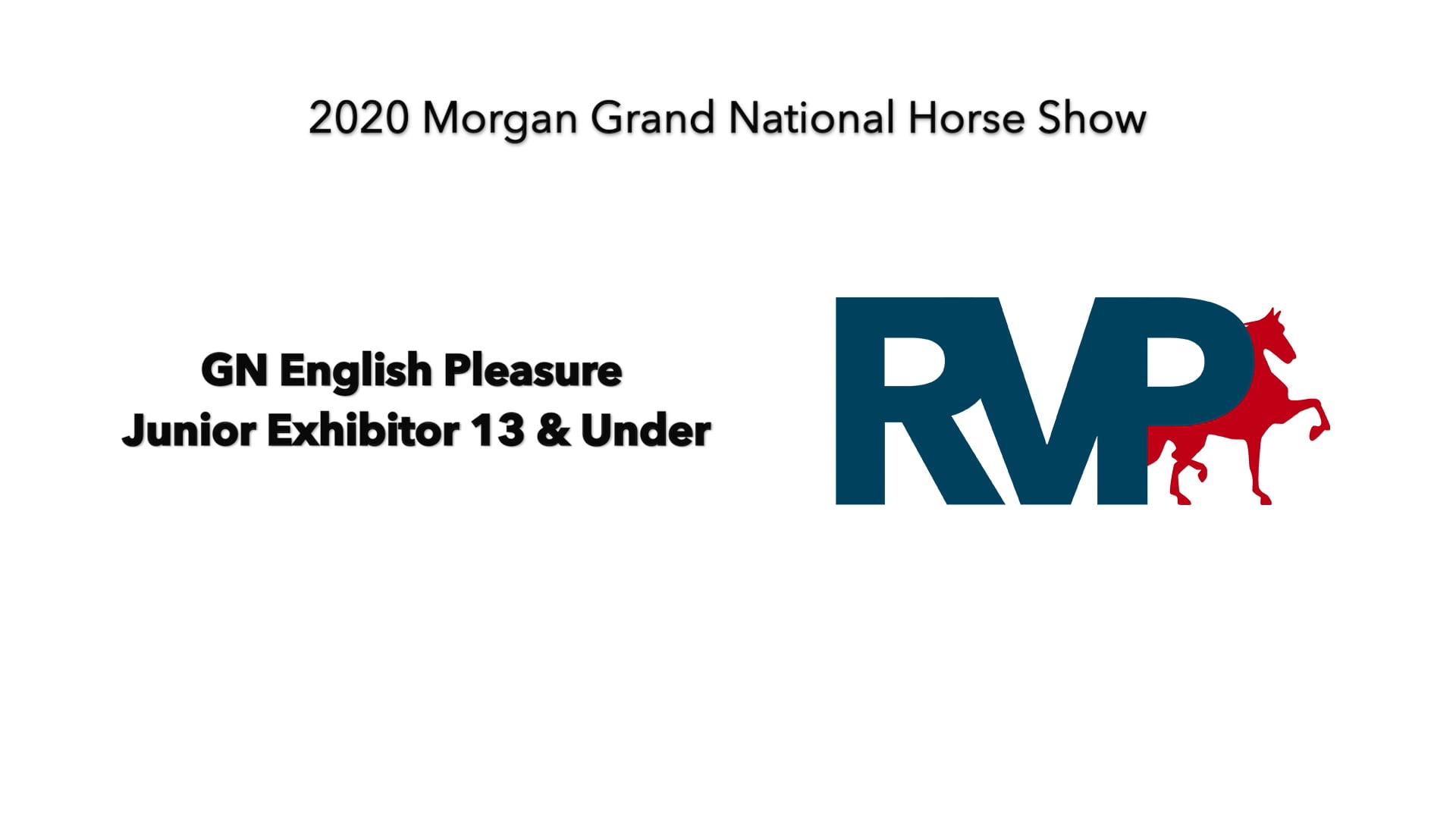 2020 MGN - Class 52 GN English Pleasure Junior Exhibitor 13 & Under