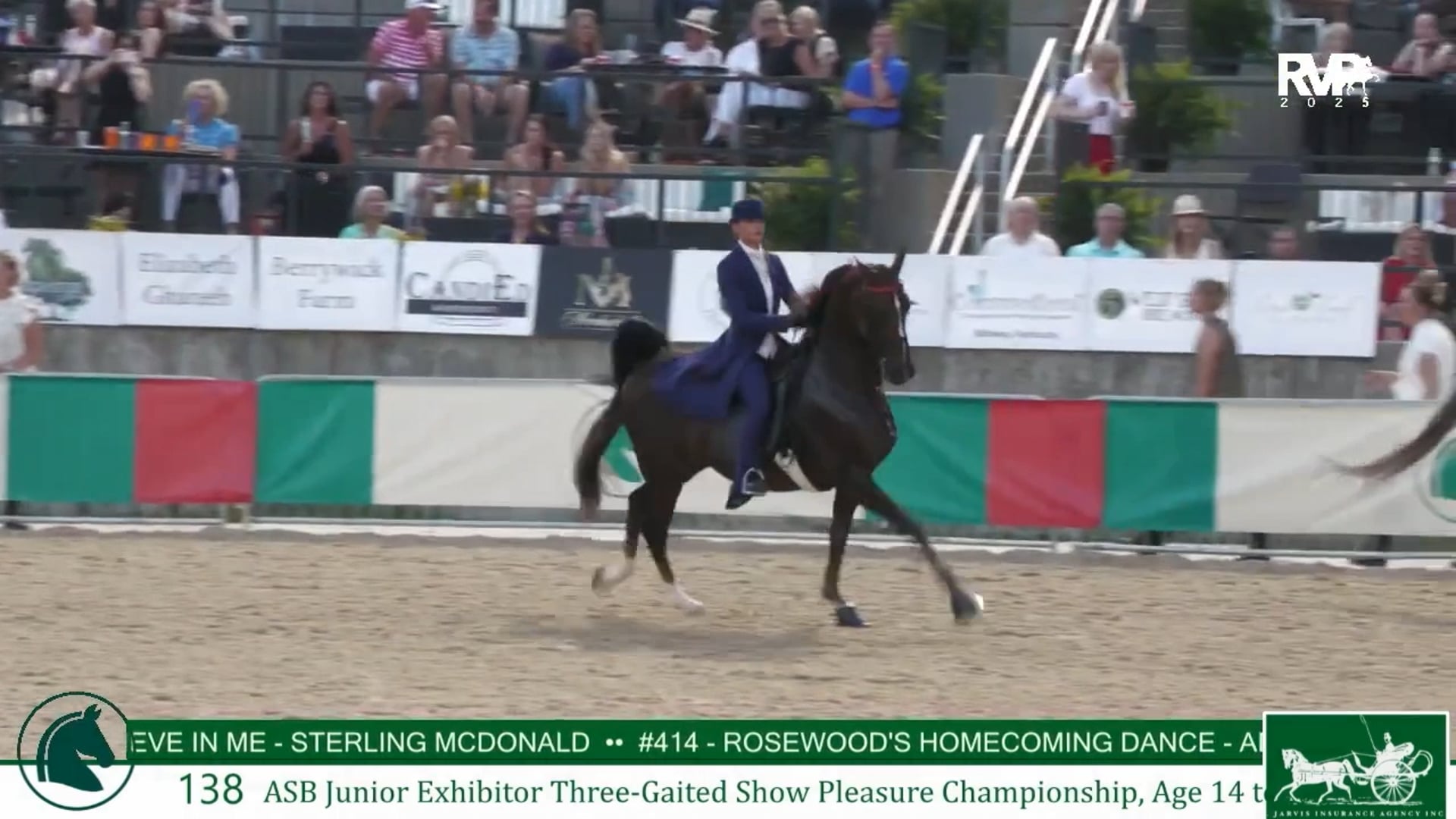 LJL25 - Class 138 - ASB Jr Exhibitor Three Gaited Show Pleasure Championship 14-17