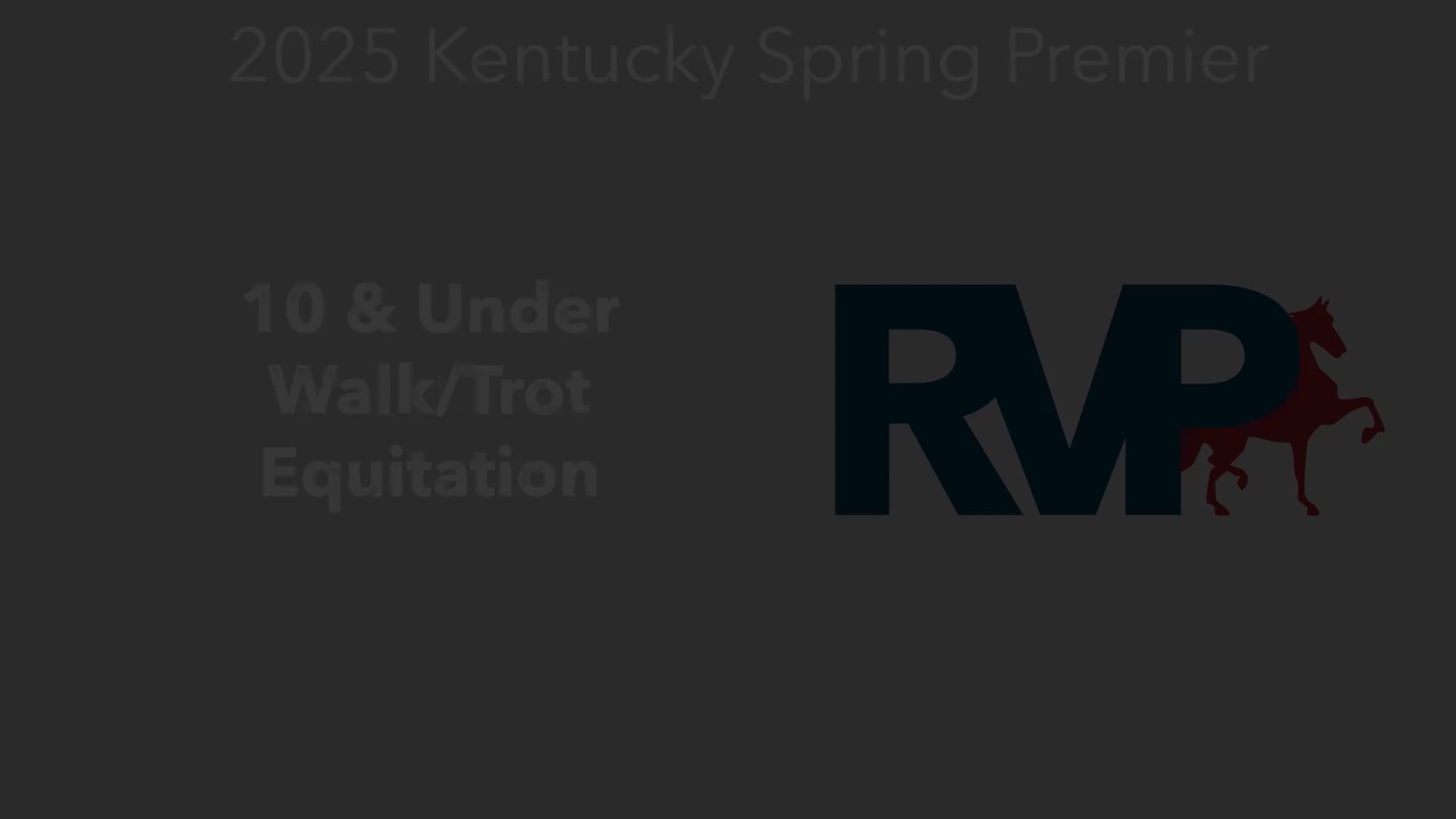 KYSP25 - Class 47 - 10 & Under Walk:Trot Equitation