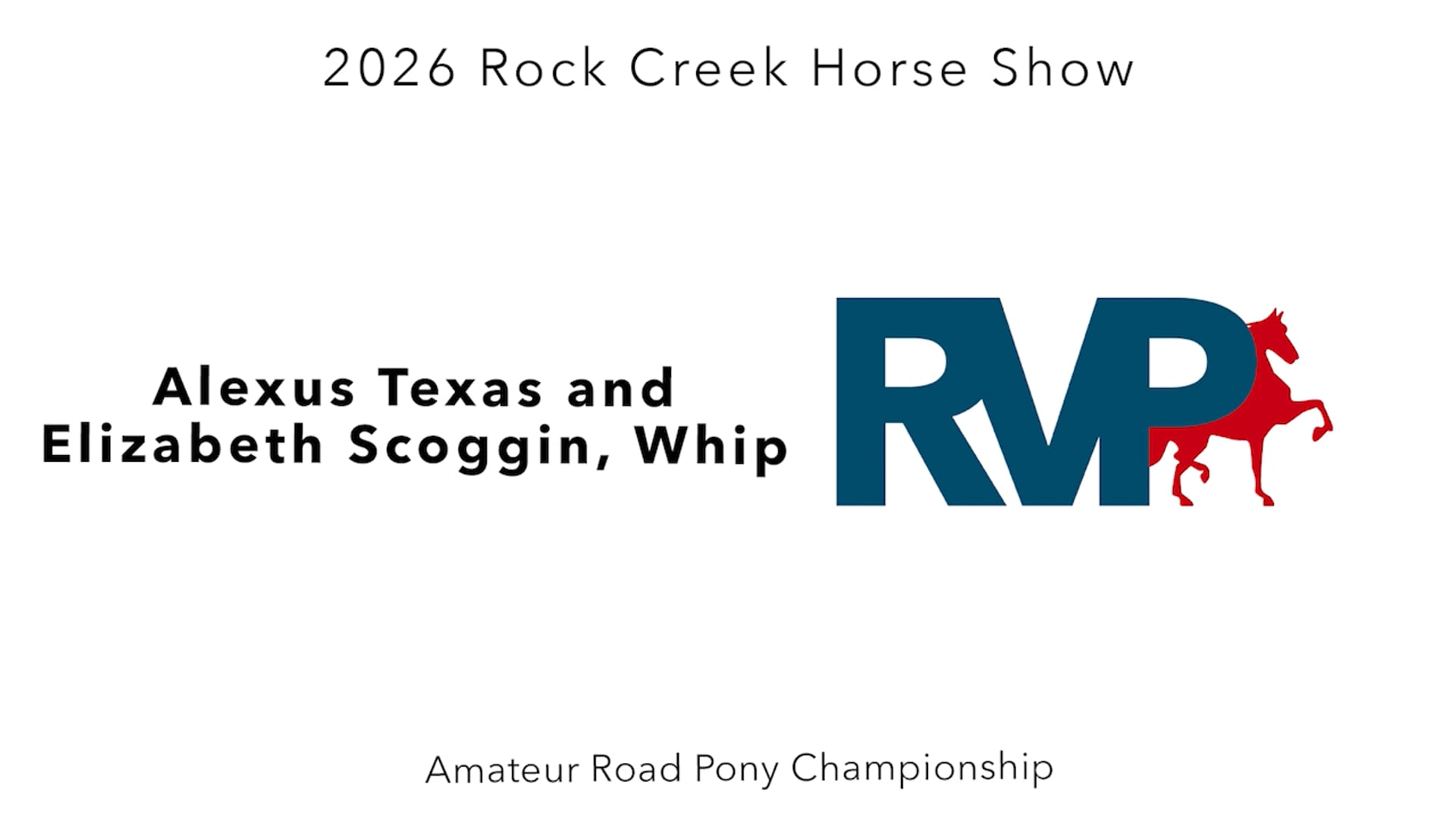 RC26 - Class 74 - Alexus Texas and Elizabeth Scoggin, Whip
