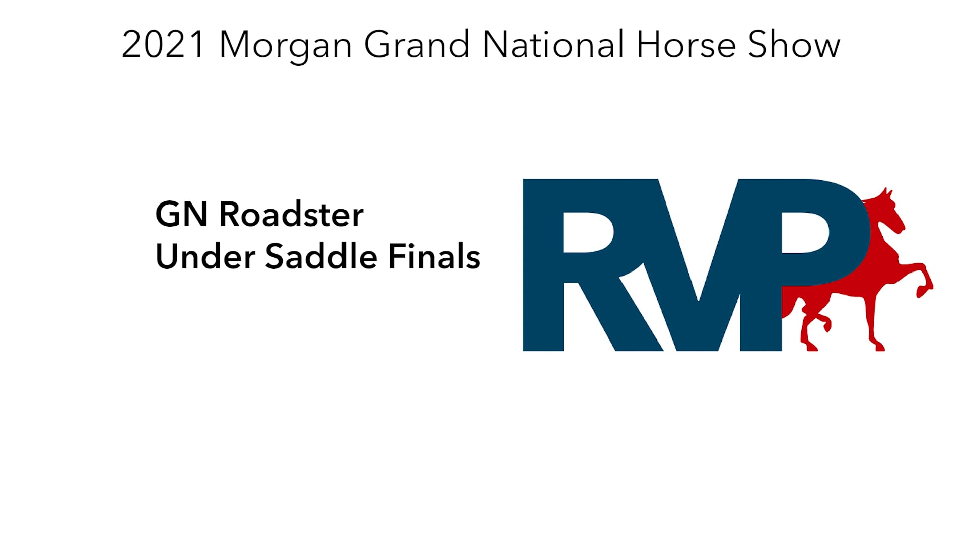 MGN21 - Class 92 - GN Roadster Under Saddle Finals