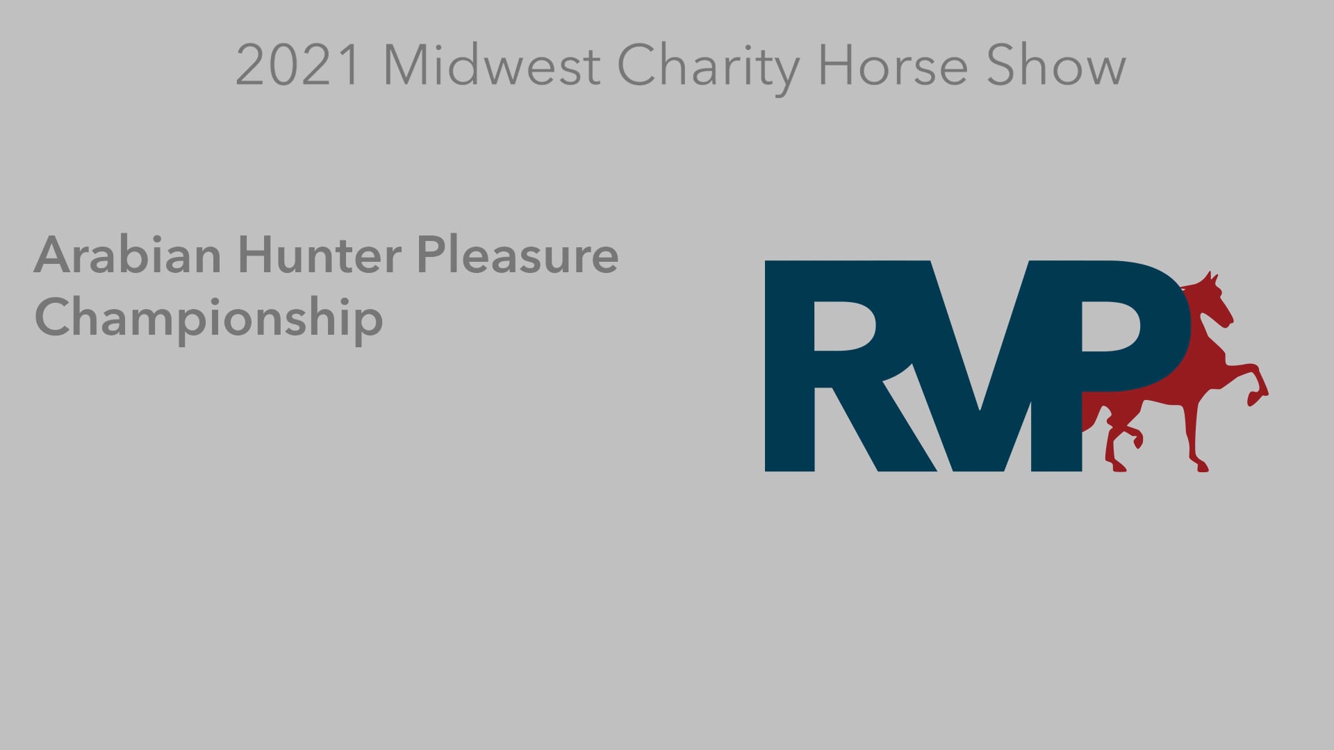 MW21 - Class 172 - Arabian Hunter Pleasure Championship