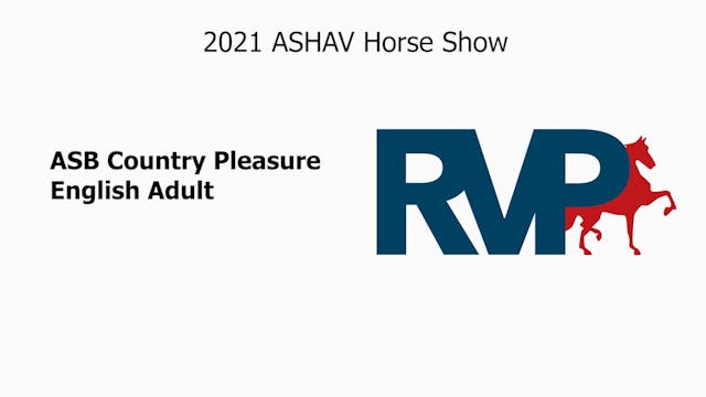 ASHAV21 - Class 17 - Country Pleasure...