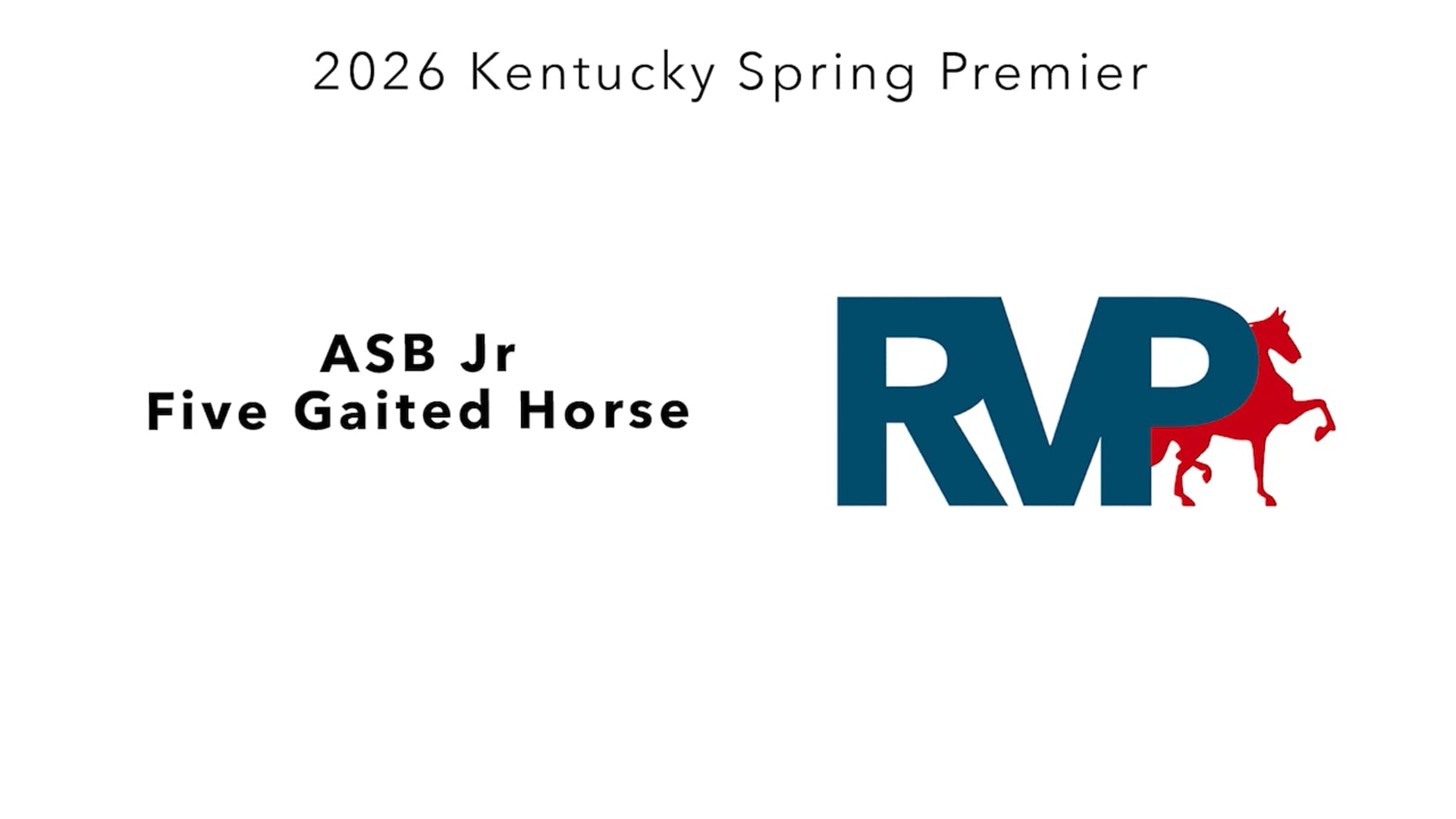 KYSP26 - Class 93 - ASB Jr Five Gaited Horse