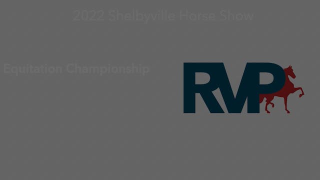 SHS22 - Class 33 -  Equitation Champi...