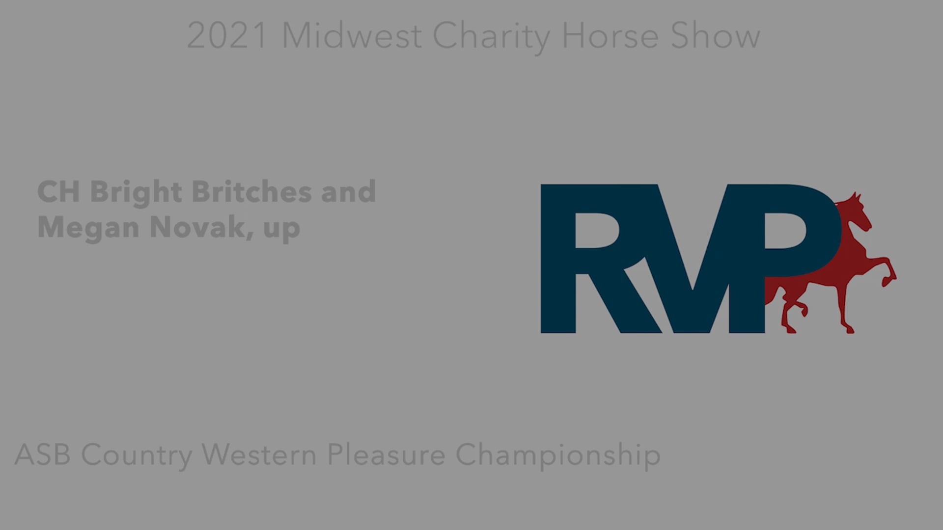 MW21 - Class 186 - CH Bright Britches and Megan Novak, up