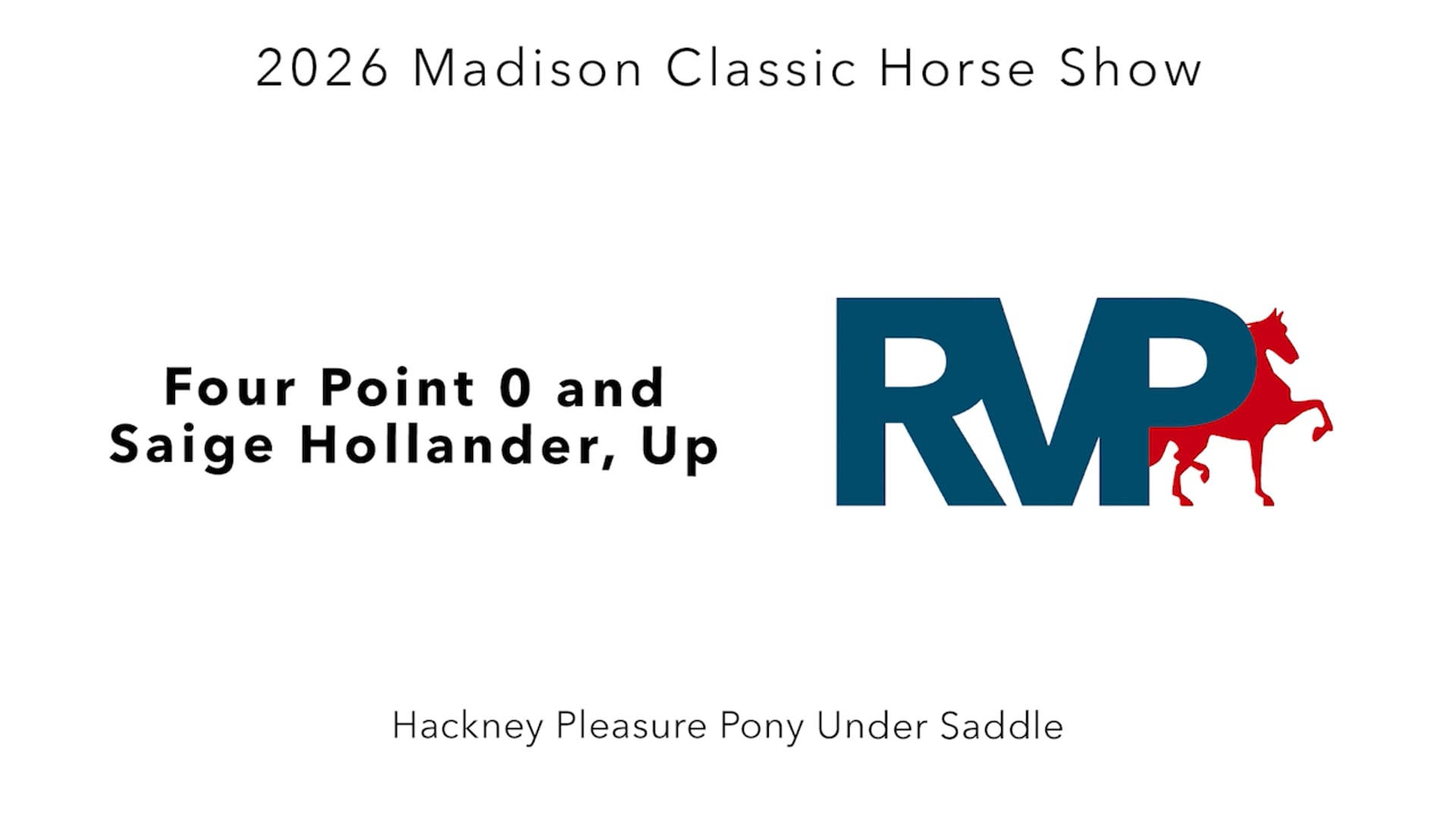 MC26 - Class 66A - Four Point 0 and Saige Hollander, Up