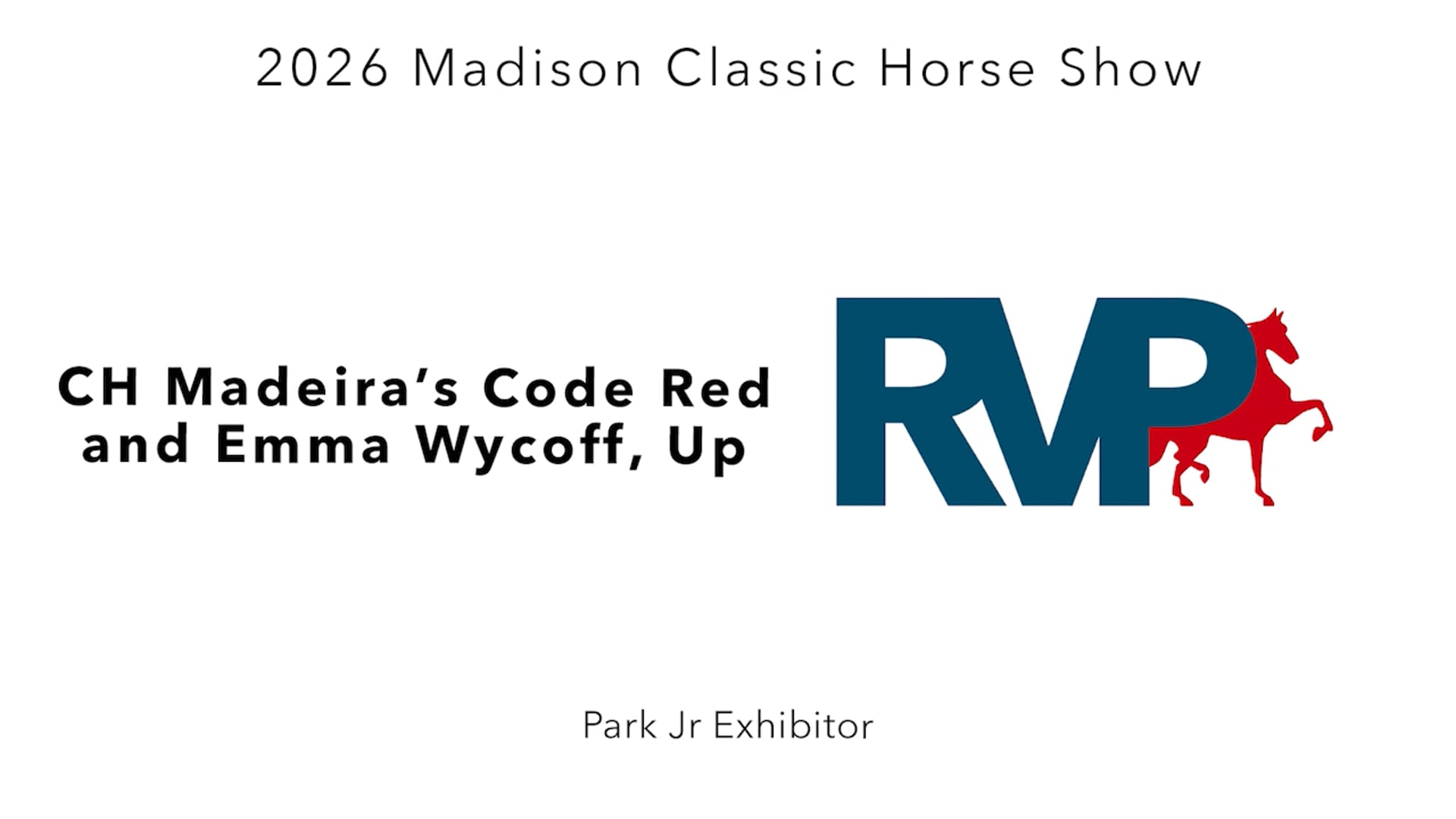 MC26 - Class 85 - CH Madeira's Code Red and Emma Wycoff, Up