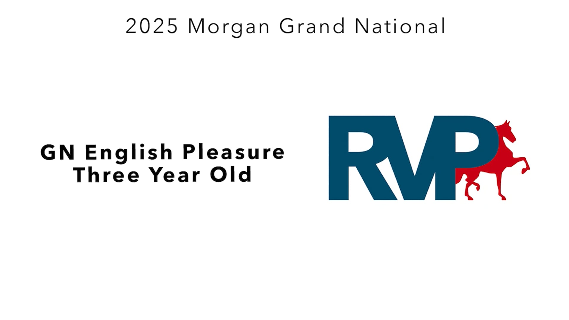 MGN25 - Class 45 - GN English Pleasure Three Year Old