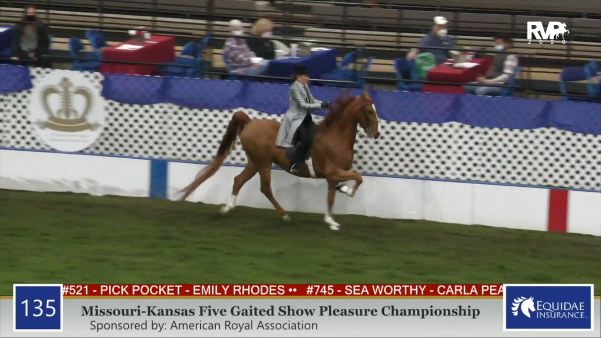 2020 AR - Class 135 MO:KS Five Gaited Show Pleasure Championship