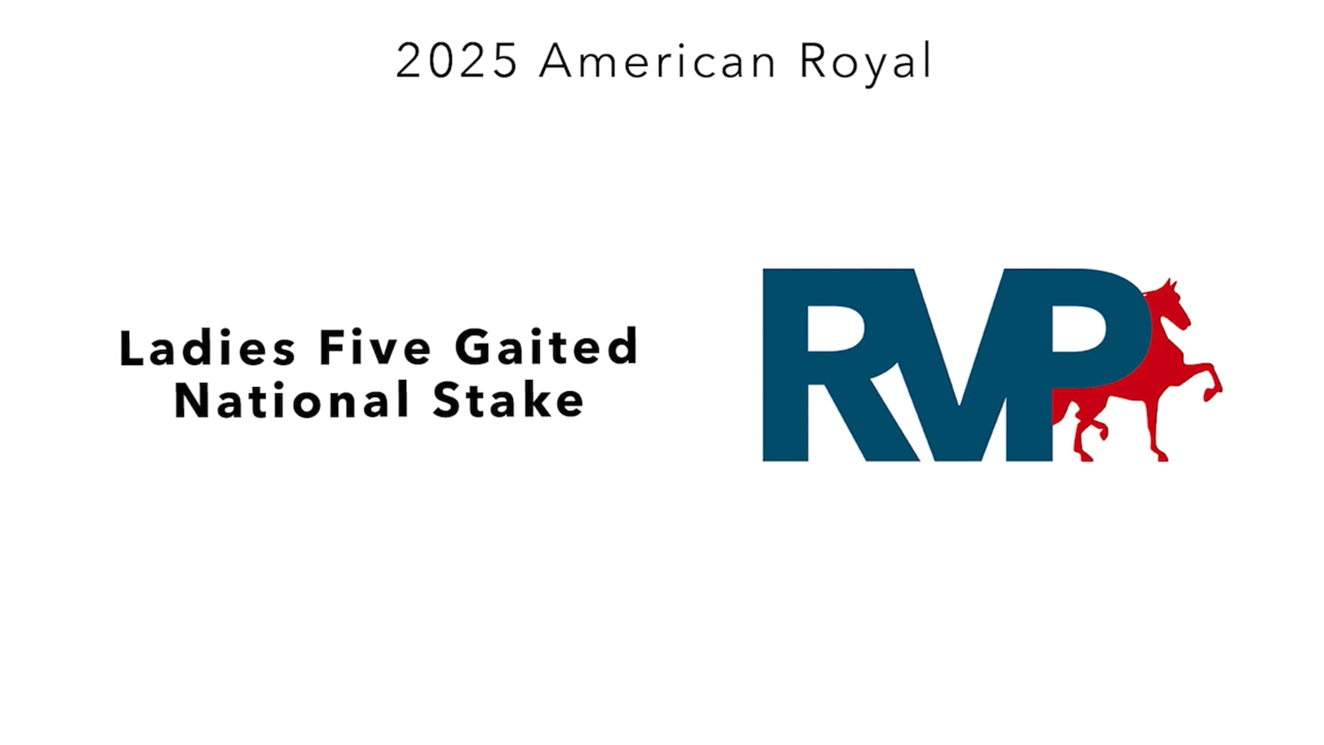 KC25 - Class 162 - Ladies Five Gaited National Stake